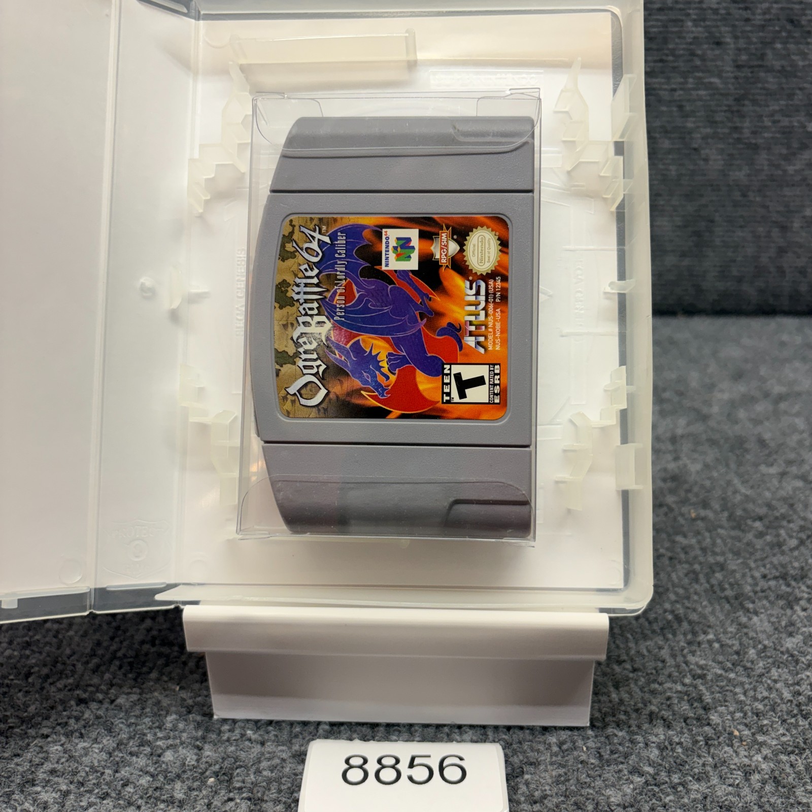 Ogre Battle 64 Person of Lordly Caliber Nintendo 64 Cartridge Case Tested Works