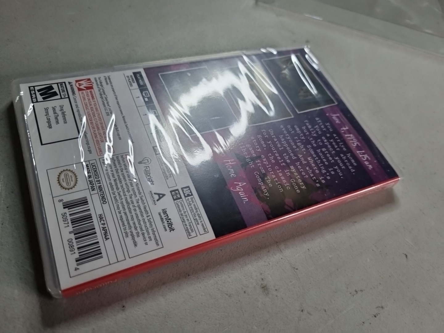 Gone Home (Nintendo Switch) Iam8bit Brand New/Factory Sealed US Seller Rare