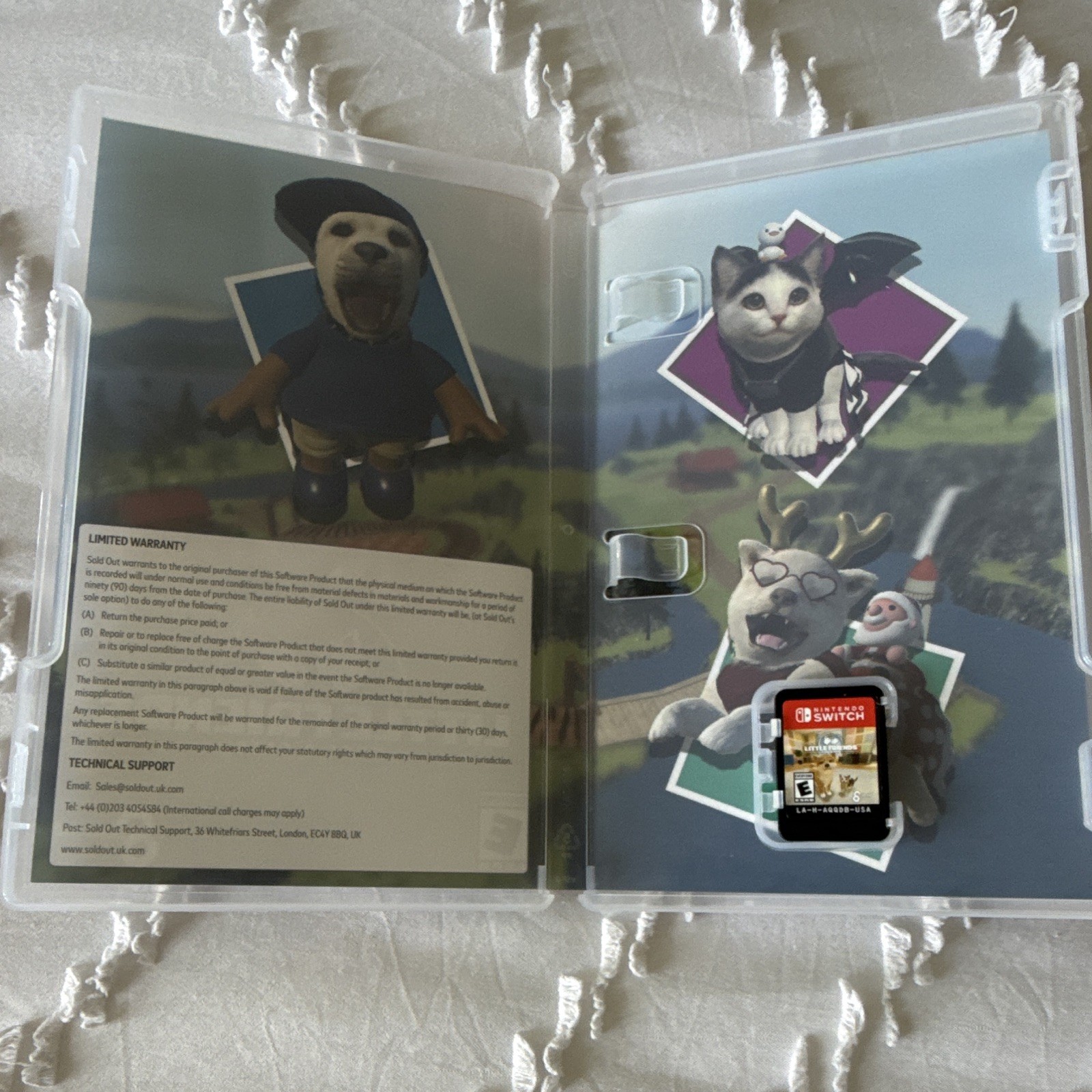 Little Friends: Dogs & Cats Nintendo Switch w/ Case E 2019 Virtual Pet