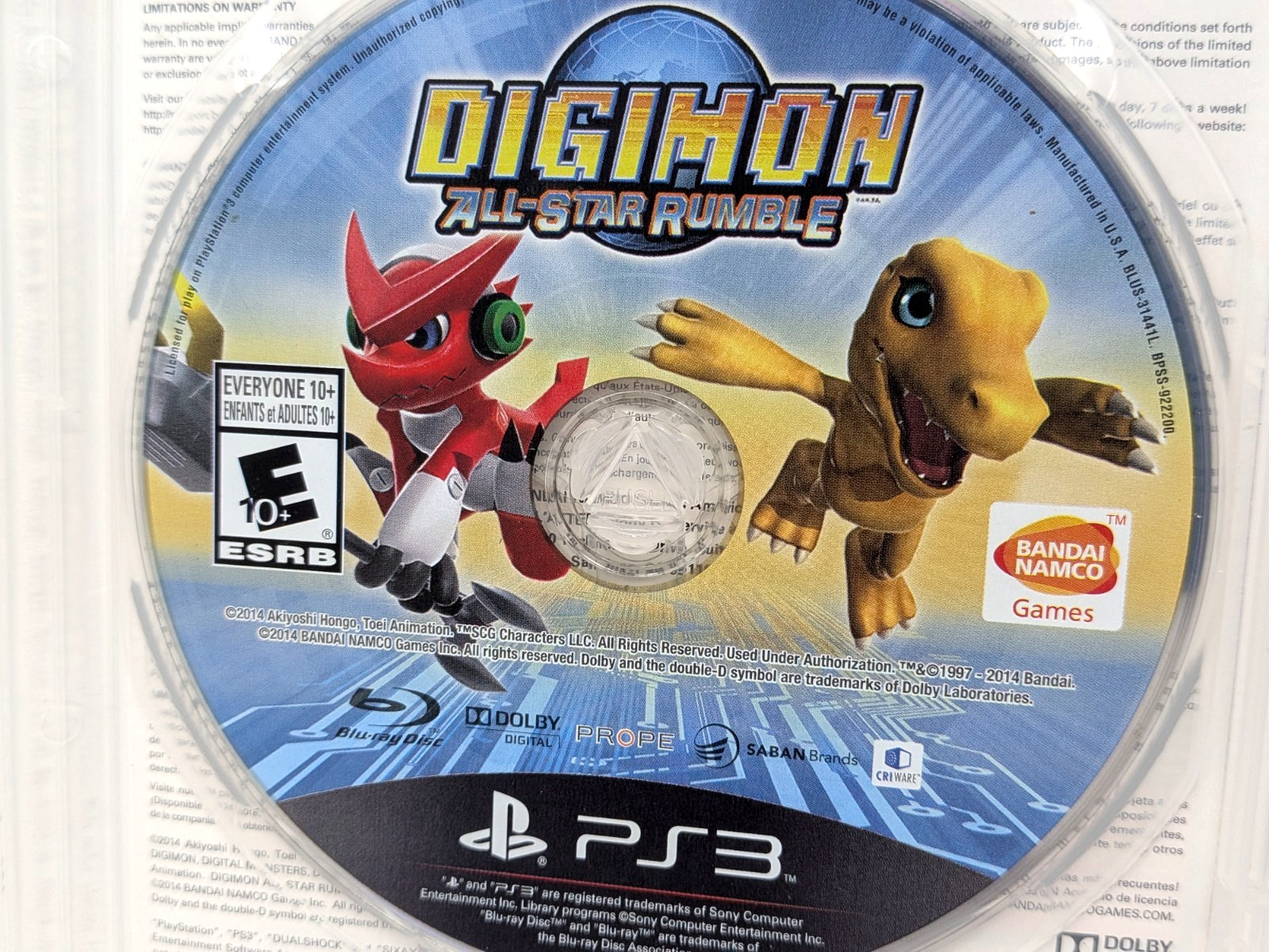 Digimon All-Star Rumble (PlayStation 3, PS3) *Complete CIB – Tested – Fast Ship*