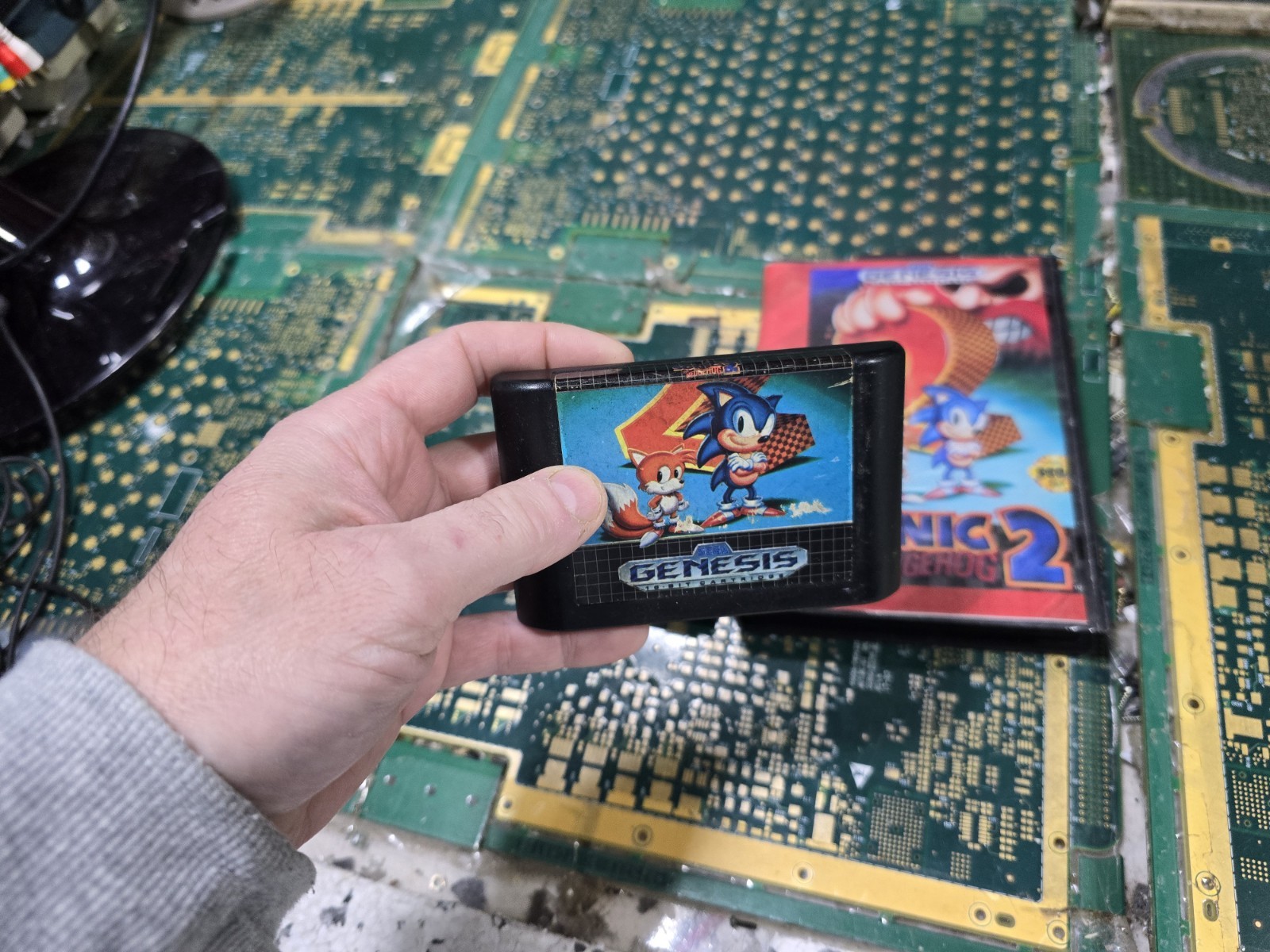 Sonic the Hedgehog 2 Sega Genesis x 2 & Original-UNTESTED- 1-CASE w/MANUAL-SEE