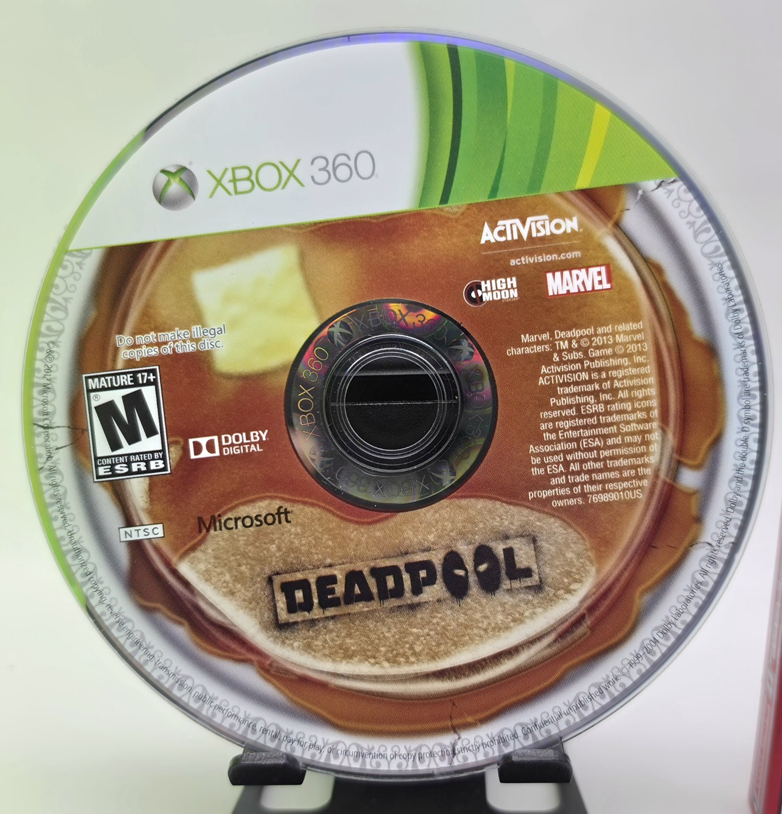 Deadpool Xbox 360 Bundle Scratch Free Near Mint CIB Game DP Playing Cards