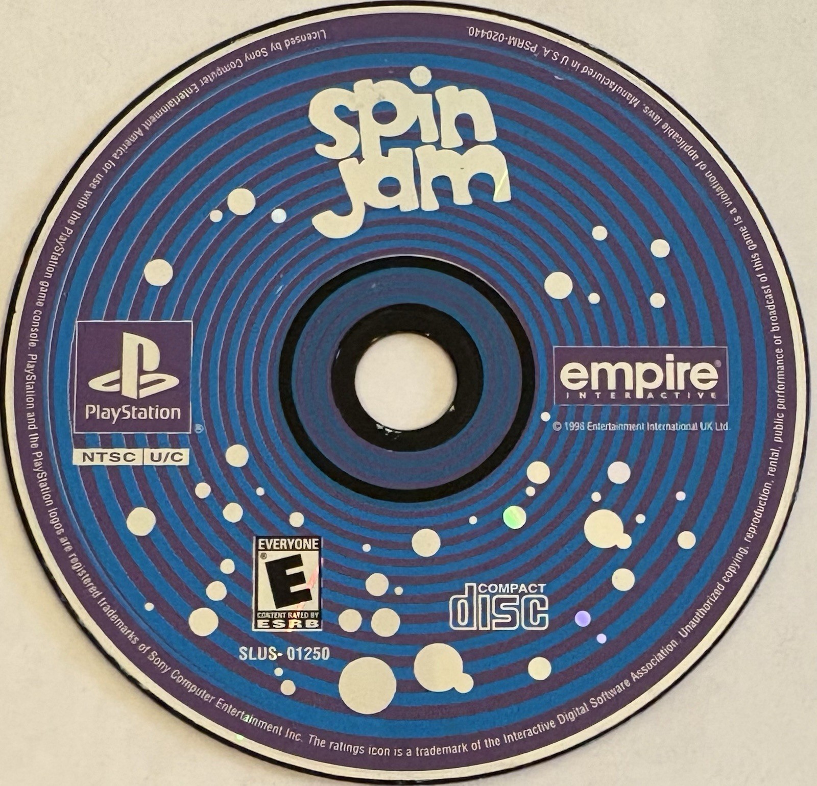 Spin Jam (Sony PlayStation 1, PS1) DISC ONLY | NO TRACKING | M3344