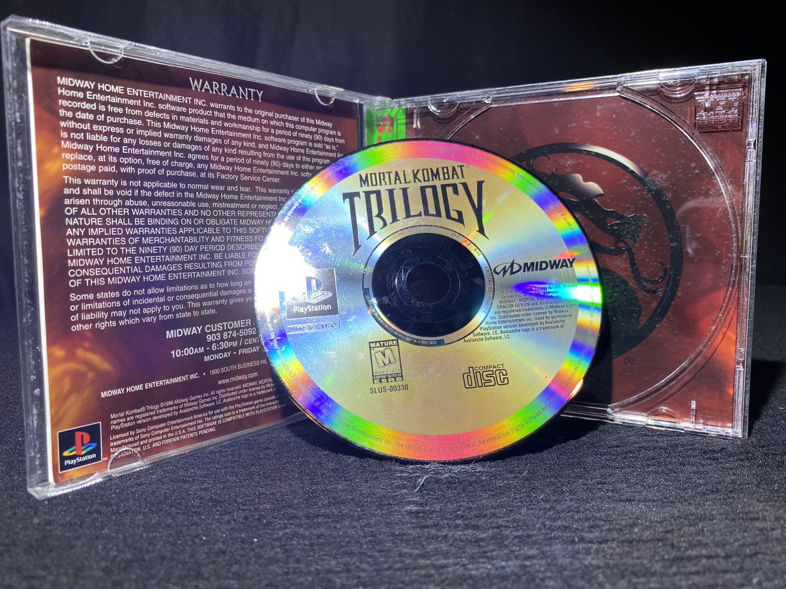 MORTAL KOMBAT TRILOGY (Sony PlayStation, PS1 / P1 ) Complete Greatest Hits Ed.