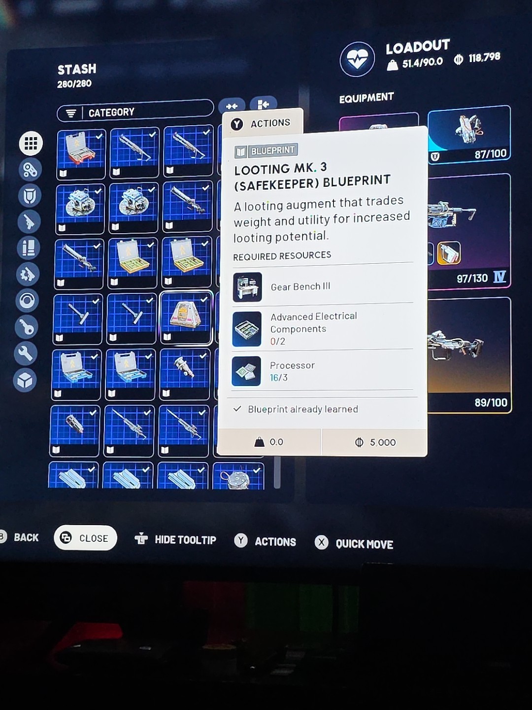 Looting MK. 3 (Safekeeper) Blueprint Arc Raiders Digital Item