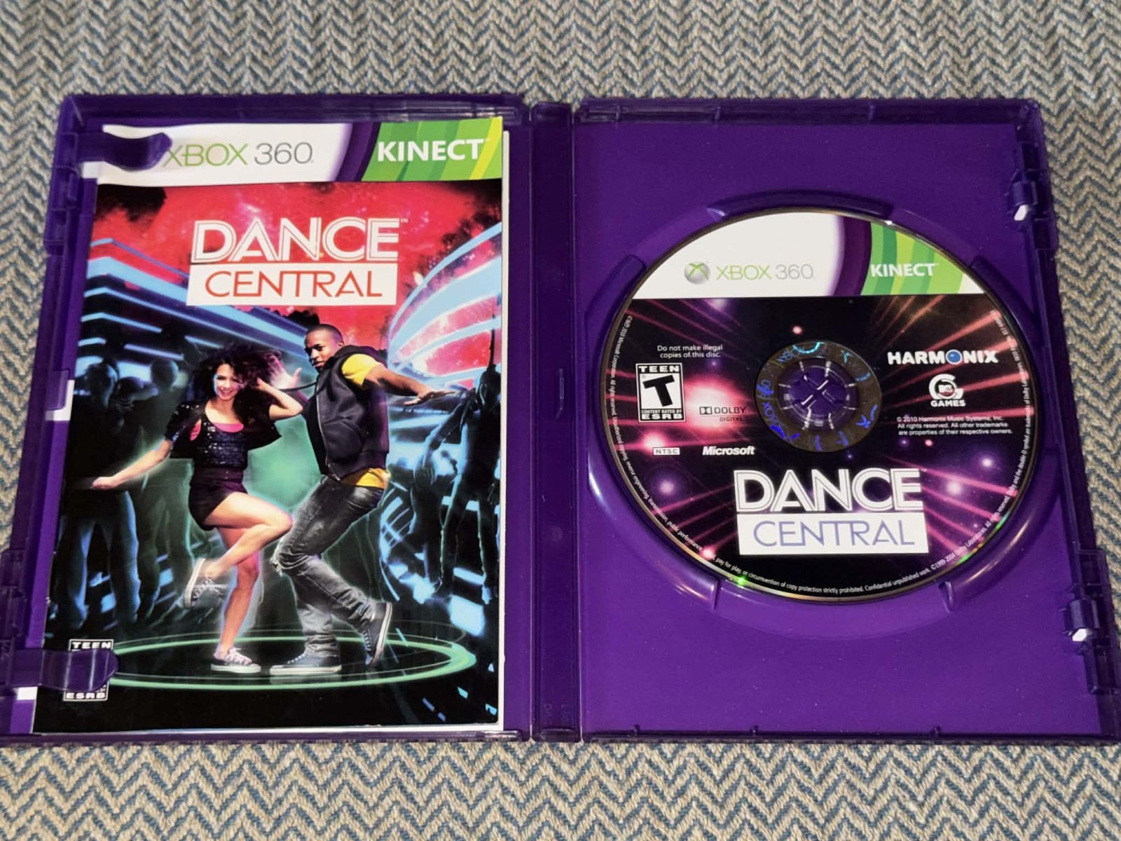 Dance Central 1-3 (Microsoft Xbox 360, Kinect, 2012) Lot