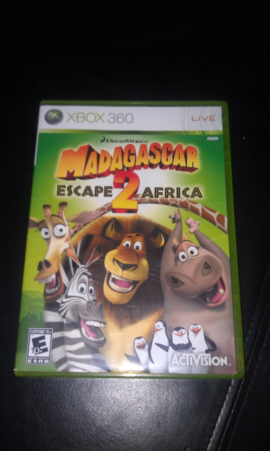 Madagascar Escape 2 Africa Xbox 360 Disc and Case Tested Kids Family Activision
