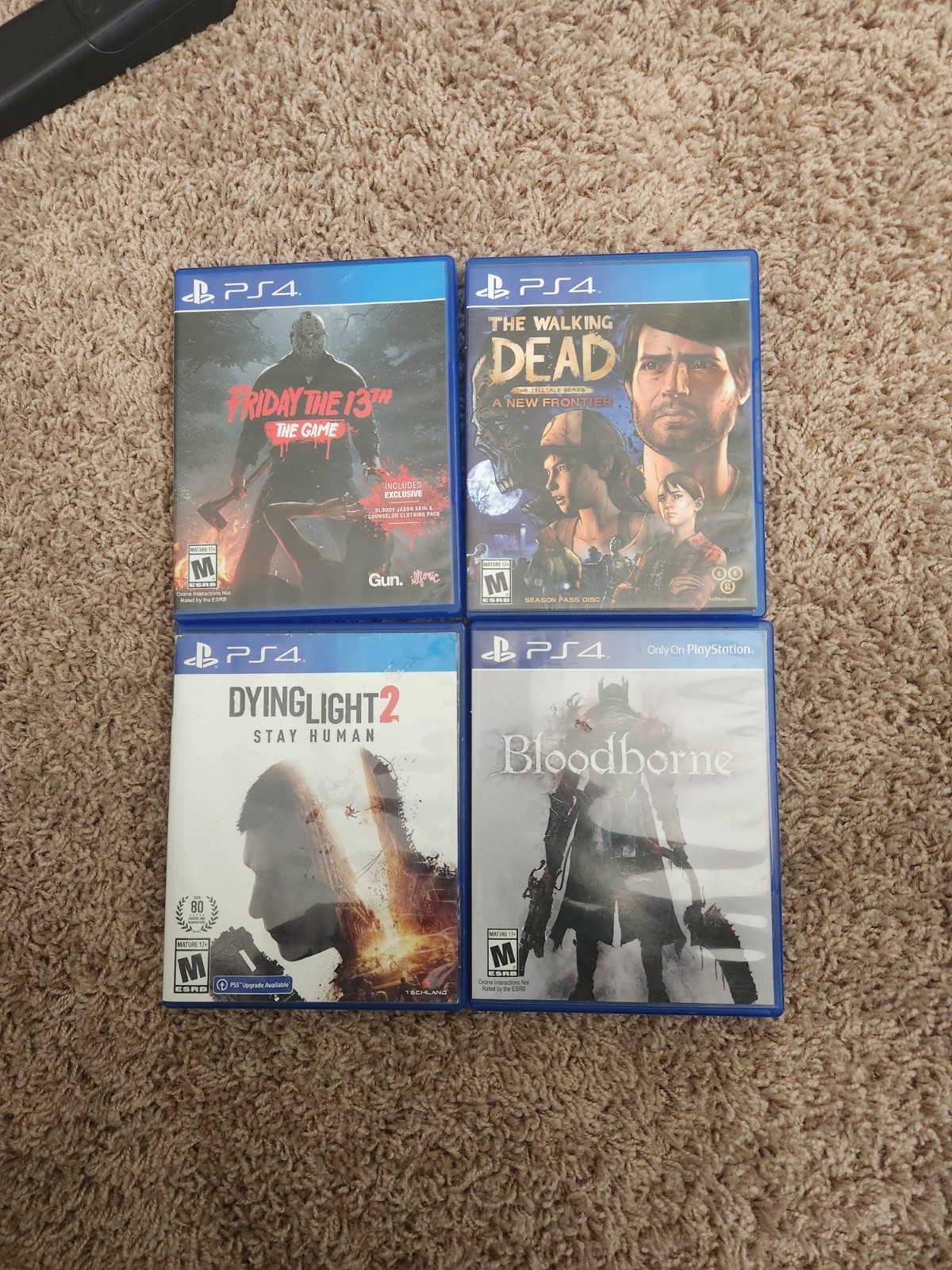 PS4 Lot Of 4 Horror Games Selling All Together
