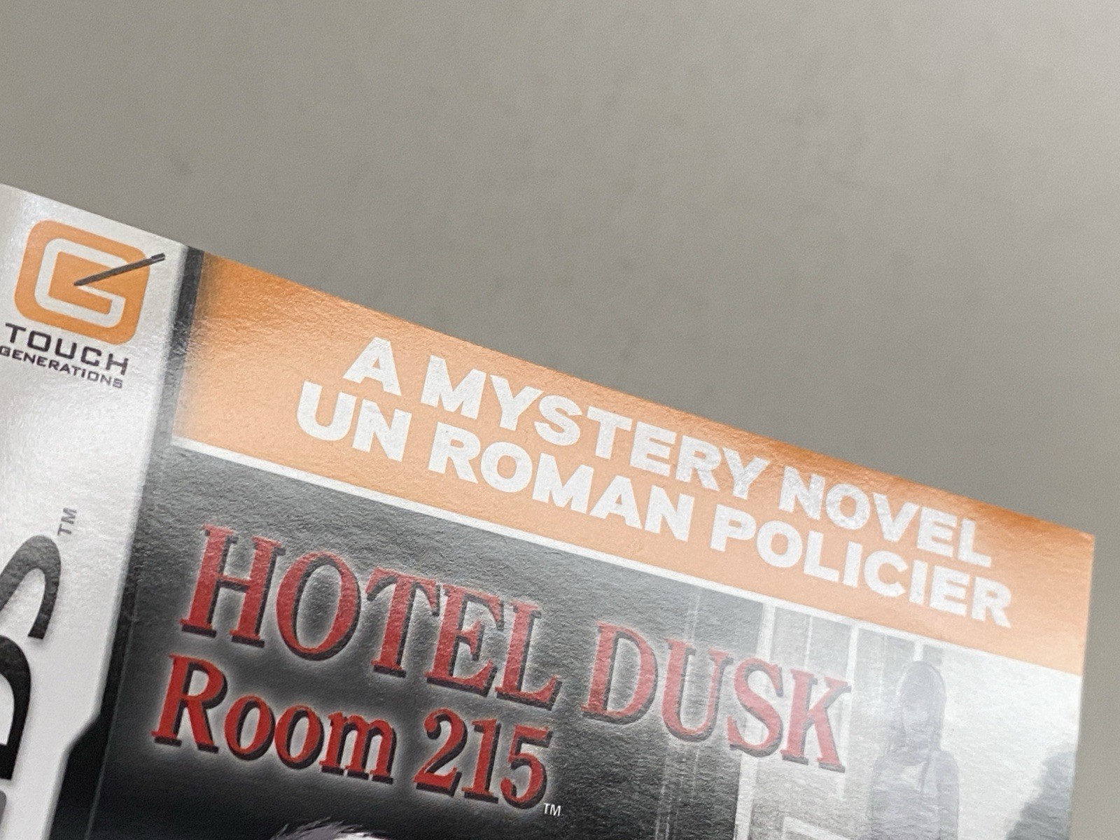 Hotel Dusk Room 215 Nintendo DS Game Cart Murder Mystery Visual Novel Authentic