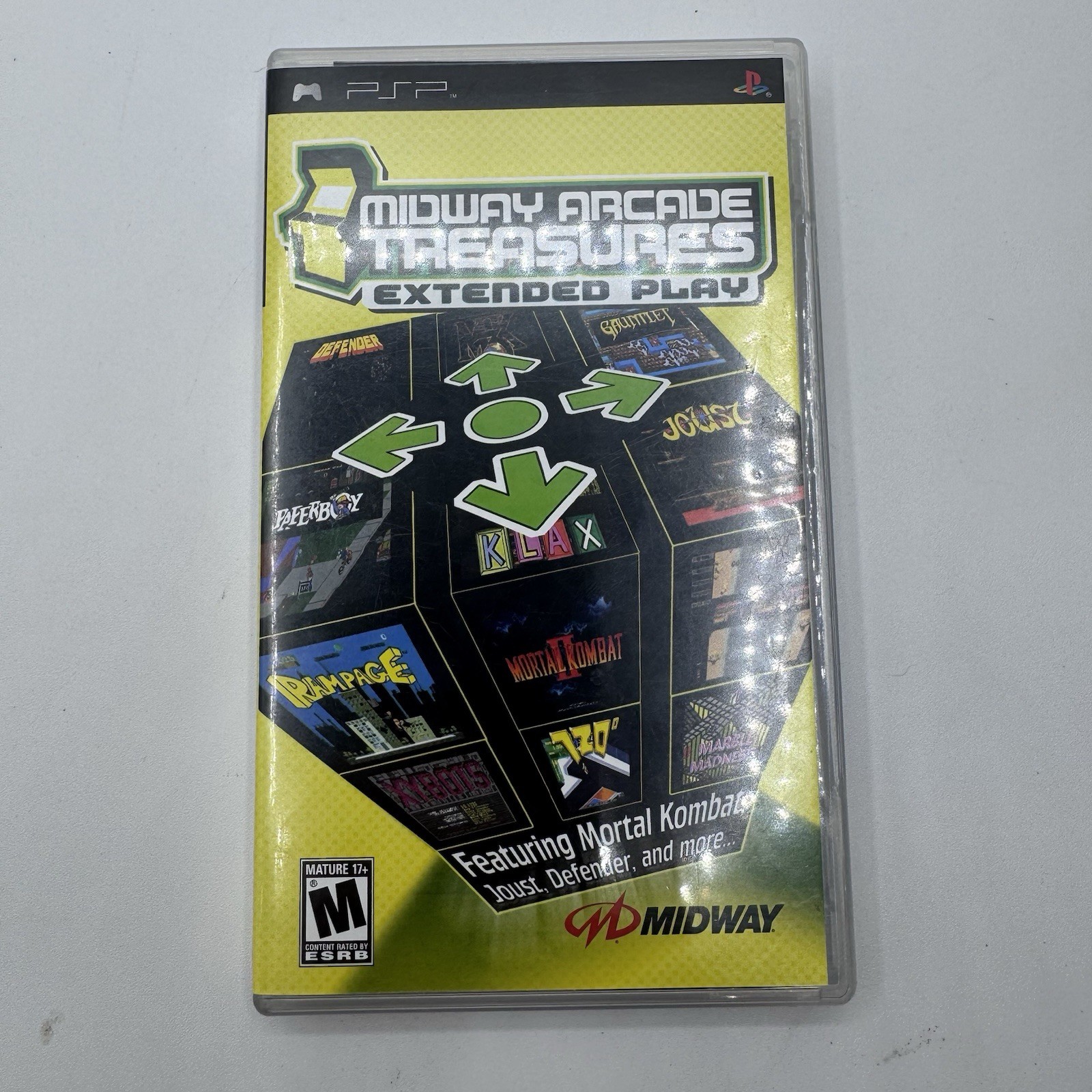 Midway Arcade Treasures Extended Play (Sony PSP 2005) Complete – Tested – Works
