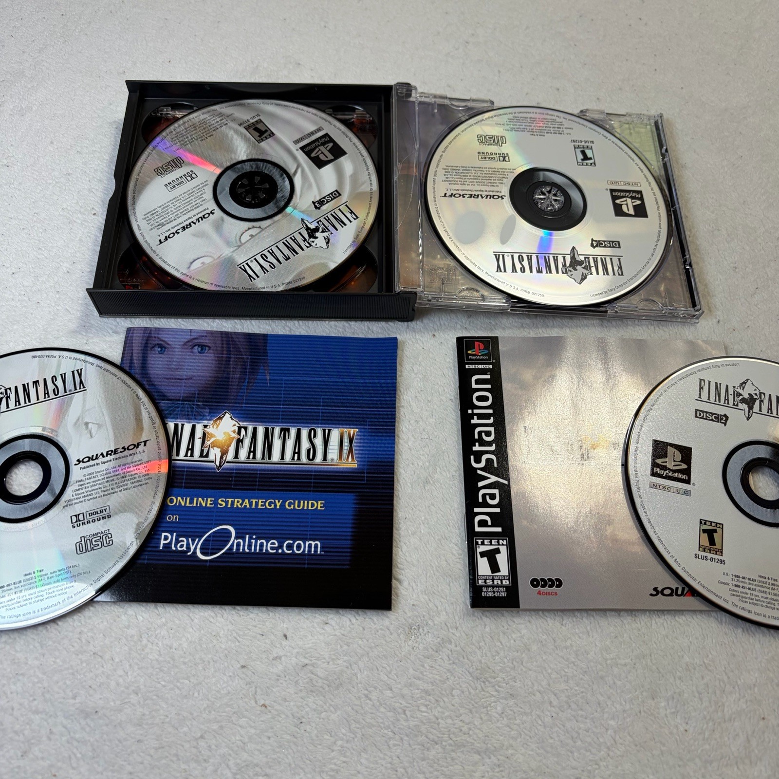 Final Fantasy VII VIII IX PlayStation 1 PS1 Games Lot SquareSoft RPG Collection
