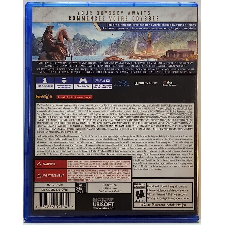 Assassins Creed Odyssey – PlayStation 4, Brand New