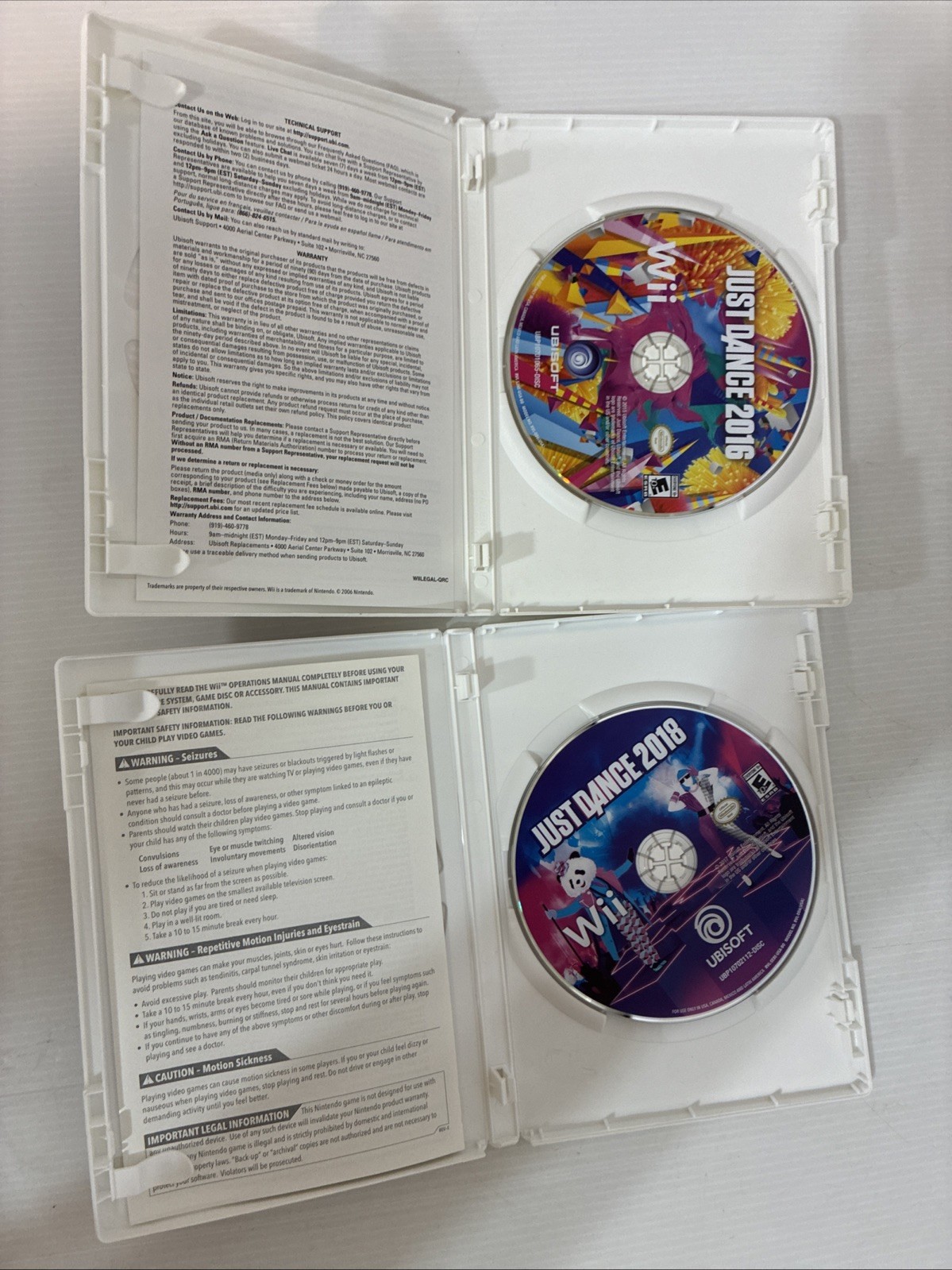 Just Dance Wii Game Lot of 10 1 2 3 4 2014 2015 2016 2018 2019 2020 CIB Manuals