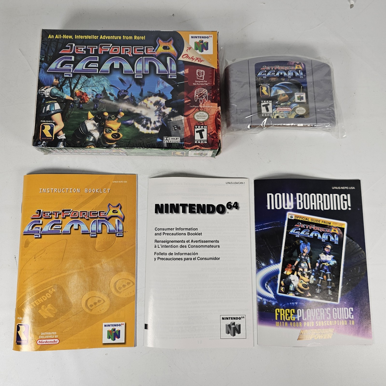 Jet Force Gemini N64 Nintendo 64 1999 Complete In Box CIB MINT CELLOPHANE