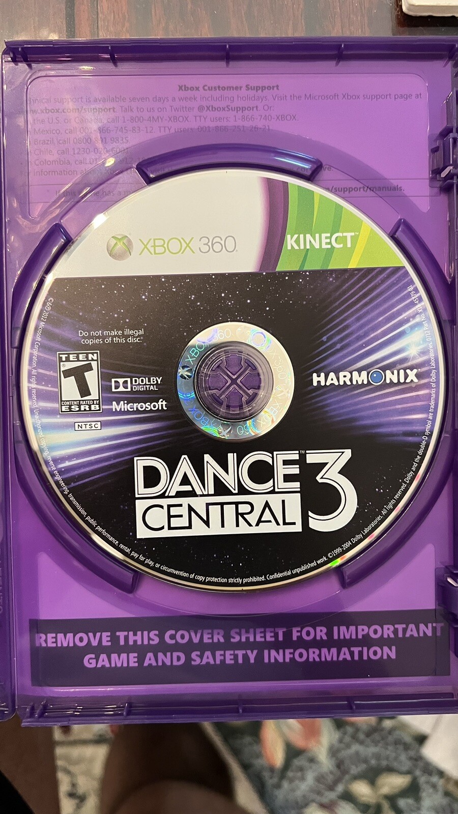 Dance Central 3 (Xbox 360) Kinect Sensor Game