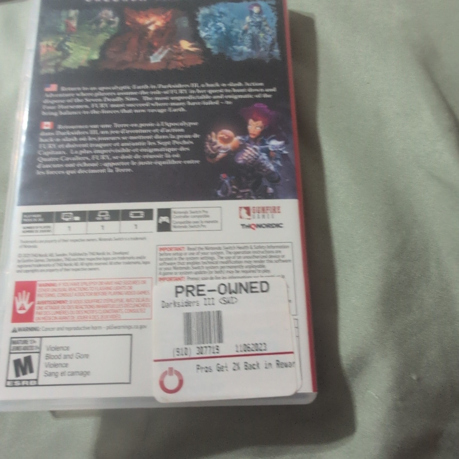 THQ Nordic Darksiders III – Nintendo Switch, M, NTSC-U/C (US/Canada)
