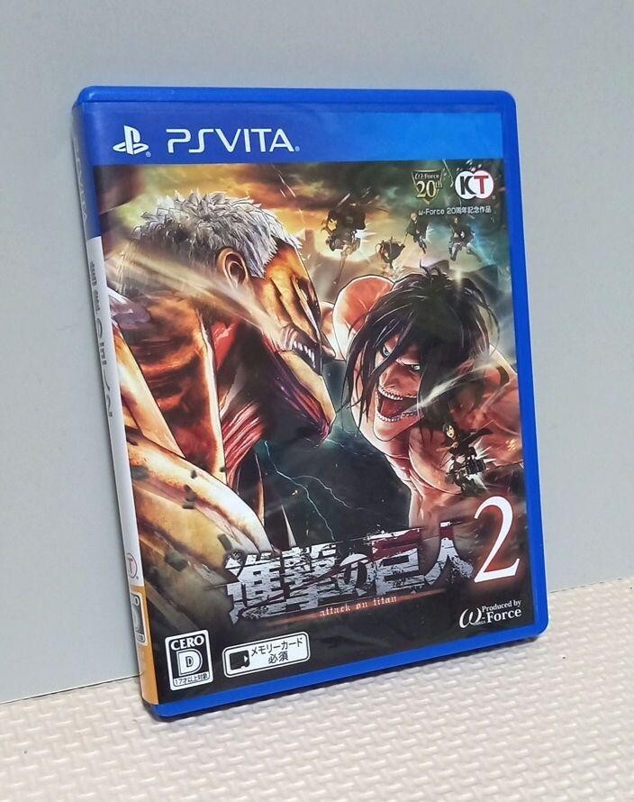 PS Vita Attack on Titan 2 Japanese Ver Cartridge Case Manual KOEI TECMO GAMES