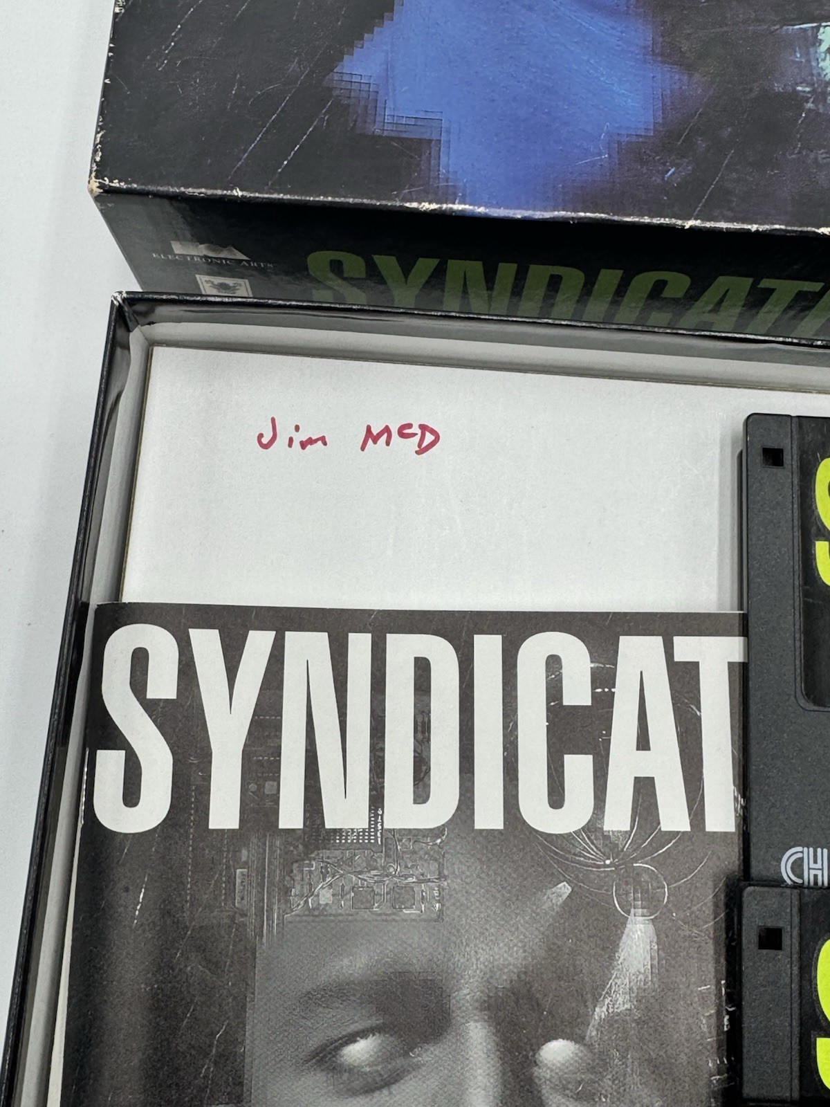 Syndicate MS-DOS 3.5″ Floppy Disks IBM PC Manual BIG BOX Complete