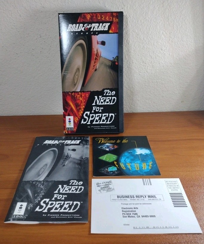 The Need For Speed (Panasonic 3DO 1994) Longbox (Box & Inserts, No Disc)