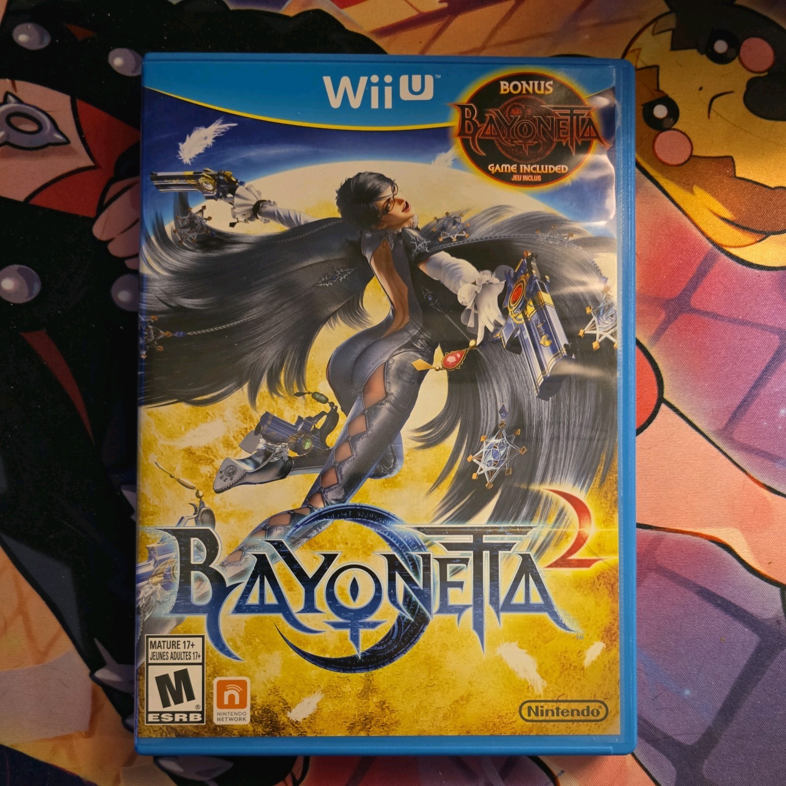 Nintendo Bayonetta 2 Wii U 2014 M NTSC-U/C Bonus Bayonetta Manual Case