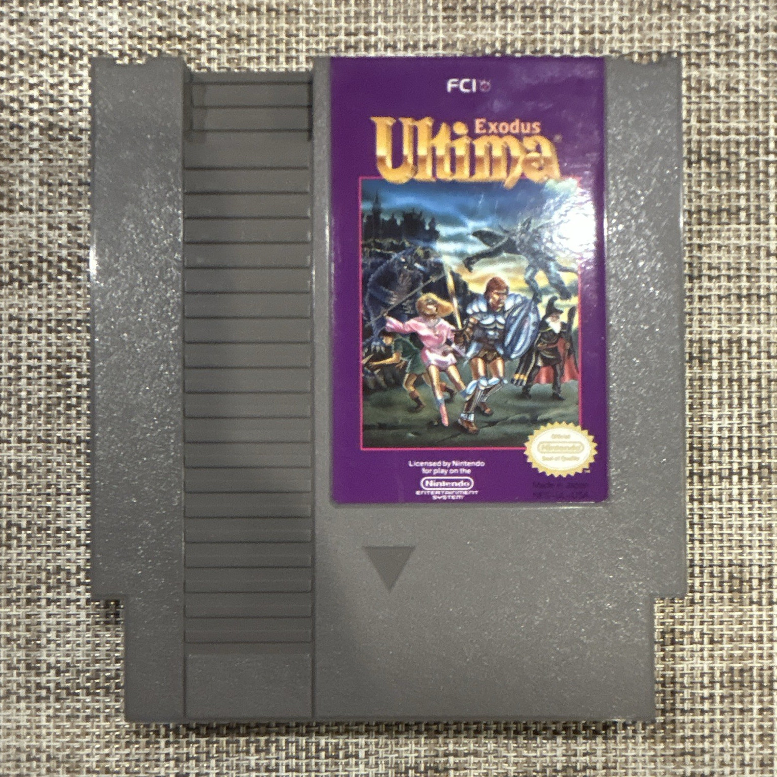 FCI Ultima: Exodus (Nintendo NES) NTSC-U/C Ultima Series Game Cartridge