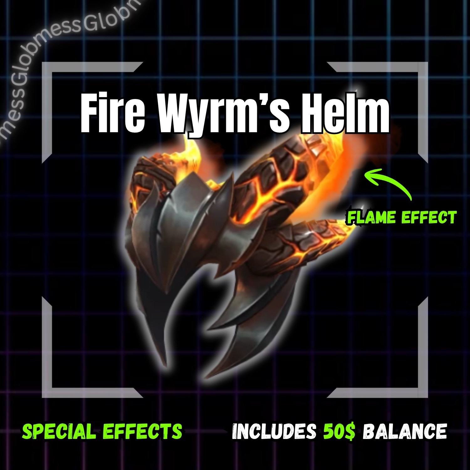 Roblox Fire Wyrm’s Helm Toy Code | 50$ Balance | Sent Thru Messages