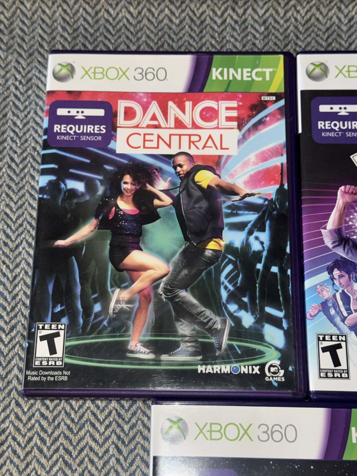 Dance Central 1-3 (Microsoft Xbox 360, Kinect, 2012) Lot