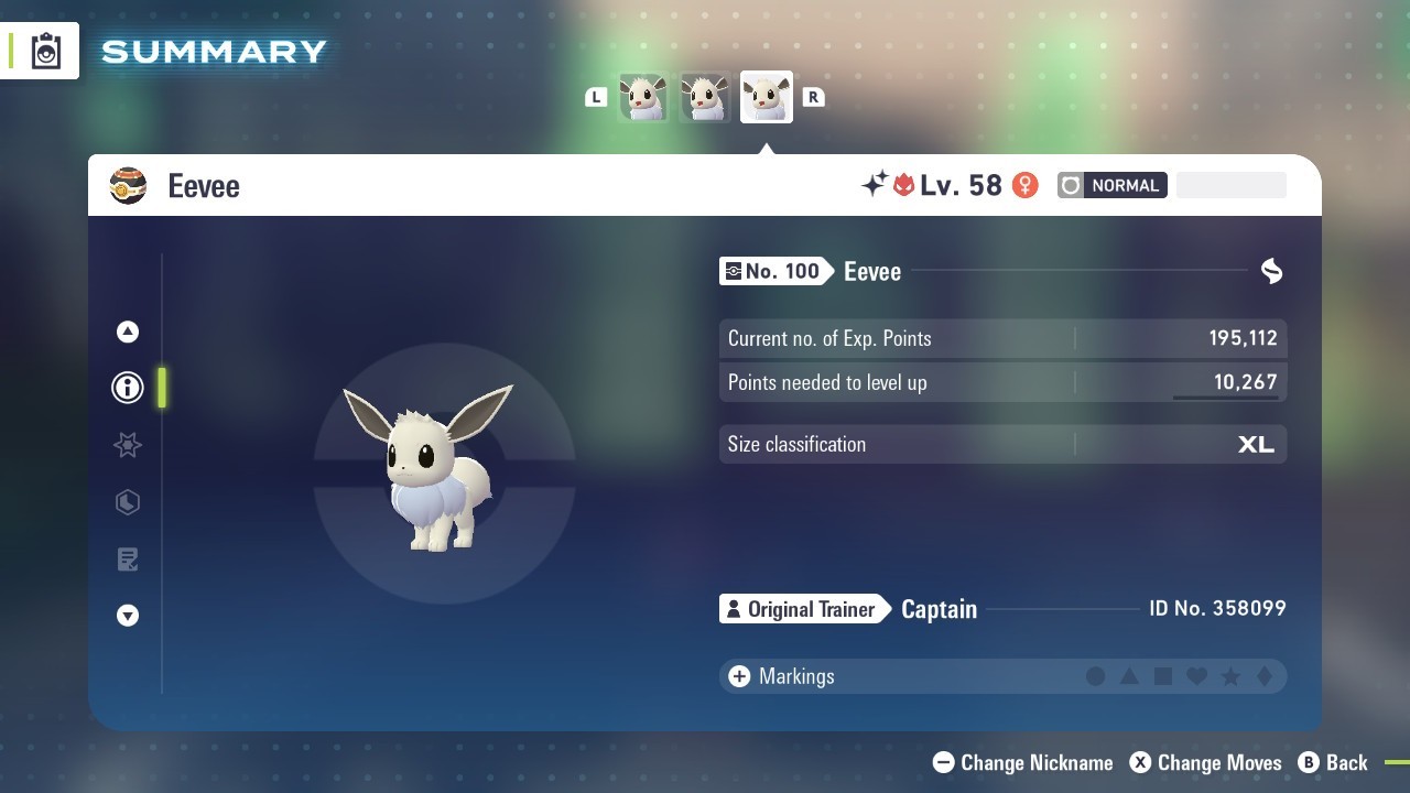 ✨Shiny Alpha Eevee 6IV – Pokemon Legends ZA – FREE Masterball – Lv. 58 Female