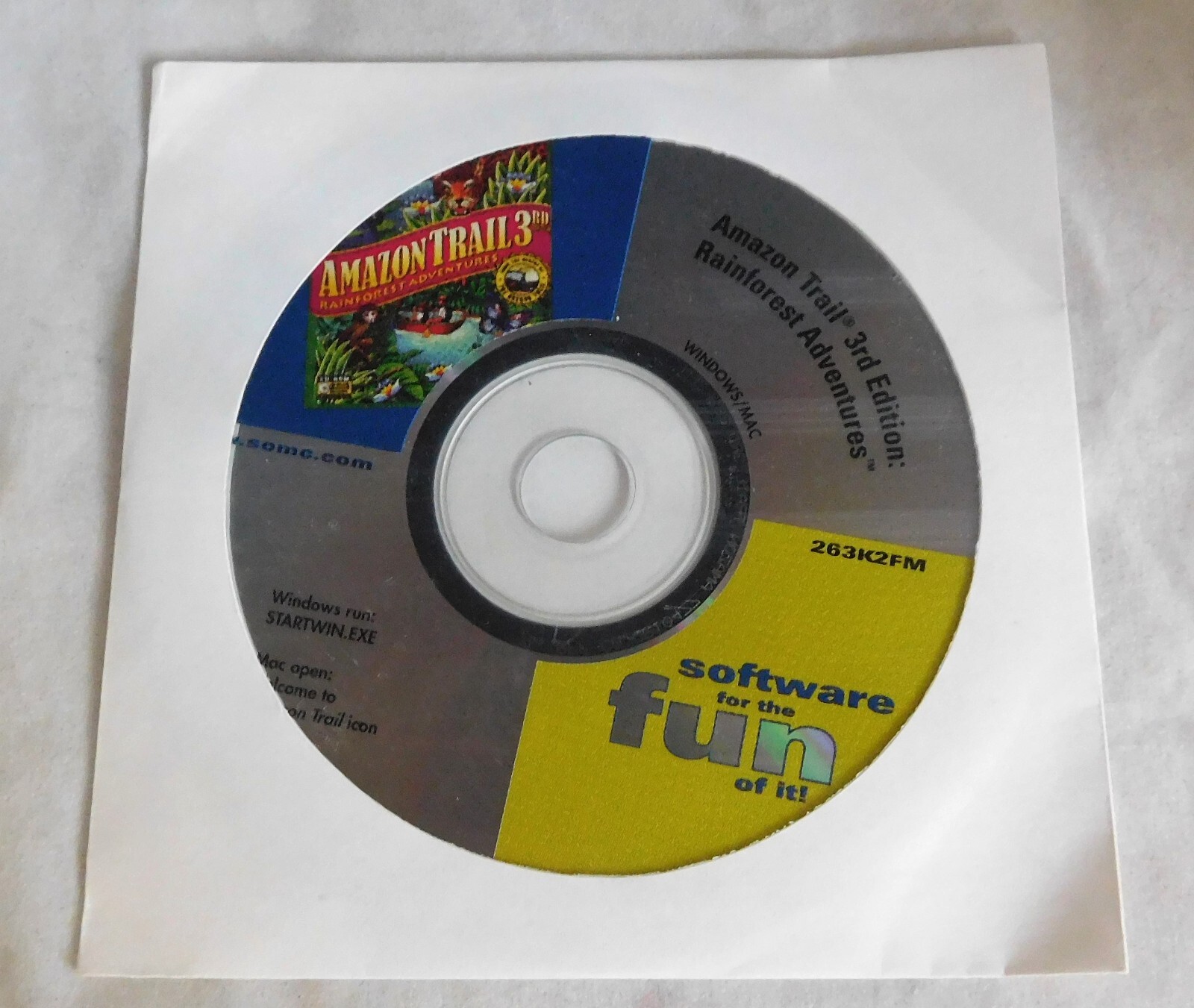 Vintage Software 3 CD Amazon Trail 3rd Carmen Sandiego Word Detective ArtRageous
