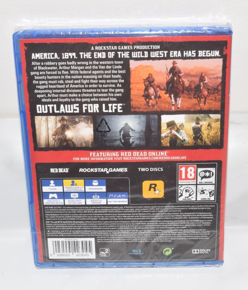 Red Dead Redemption 2 (PS4) PlayStation 4 – BRAND NEW / SEALED!
