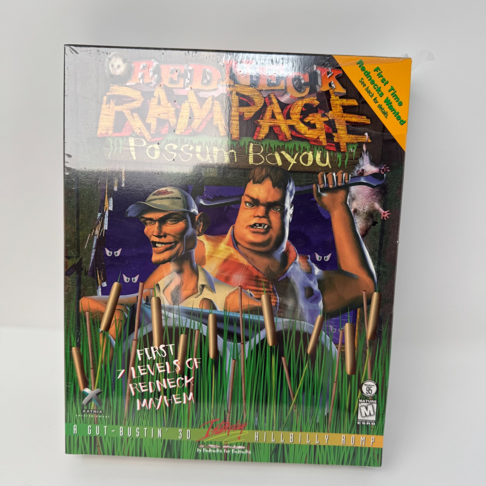 Redneck Rampage: Possum Bayou (PC, 1999) Original Big Box Release Brand New