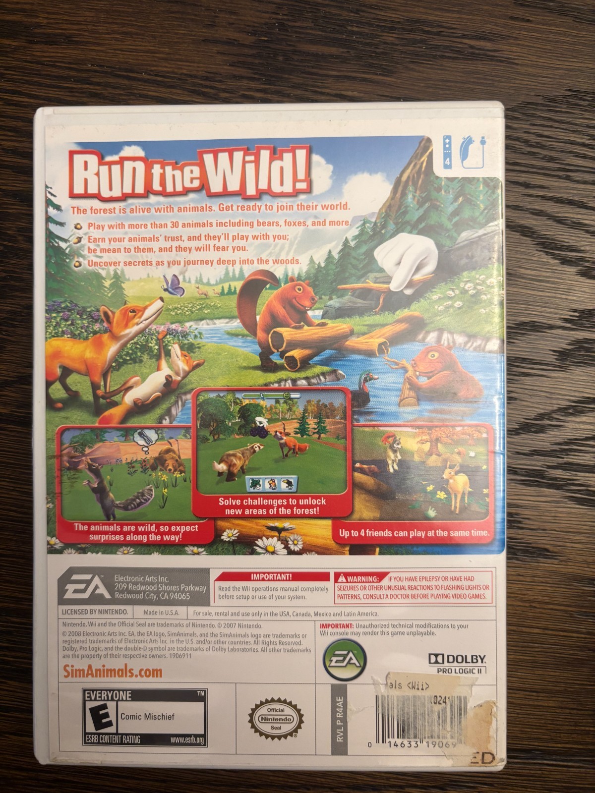 Sim Animals SimAnimals Nintendo Wii Complete Tested Works w/ manual
