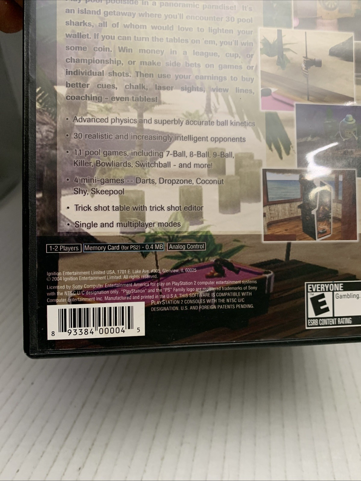 Pool Paradise (Sony PlayStation 2, 2004) Complete See Pics More Games In Store