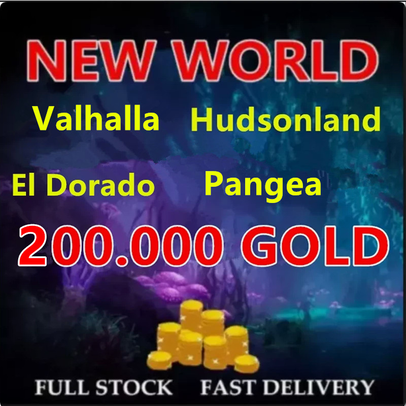 NEW WORLD Gold Coins 200K /200.000 NW Coin US West East Server Fast Virtual Item