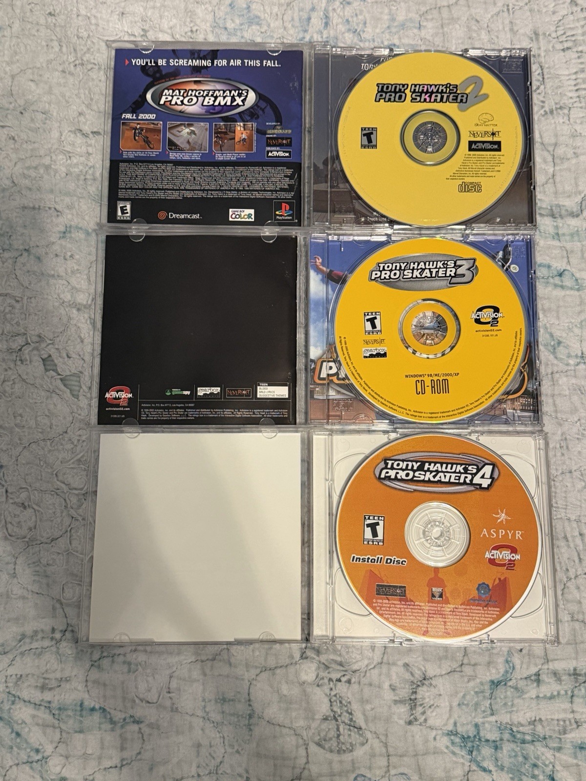 Tony Hawk’s Pro Skater 2 3 4 CD-ROM PC Game Lot