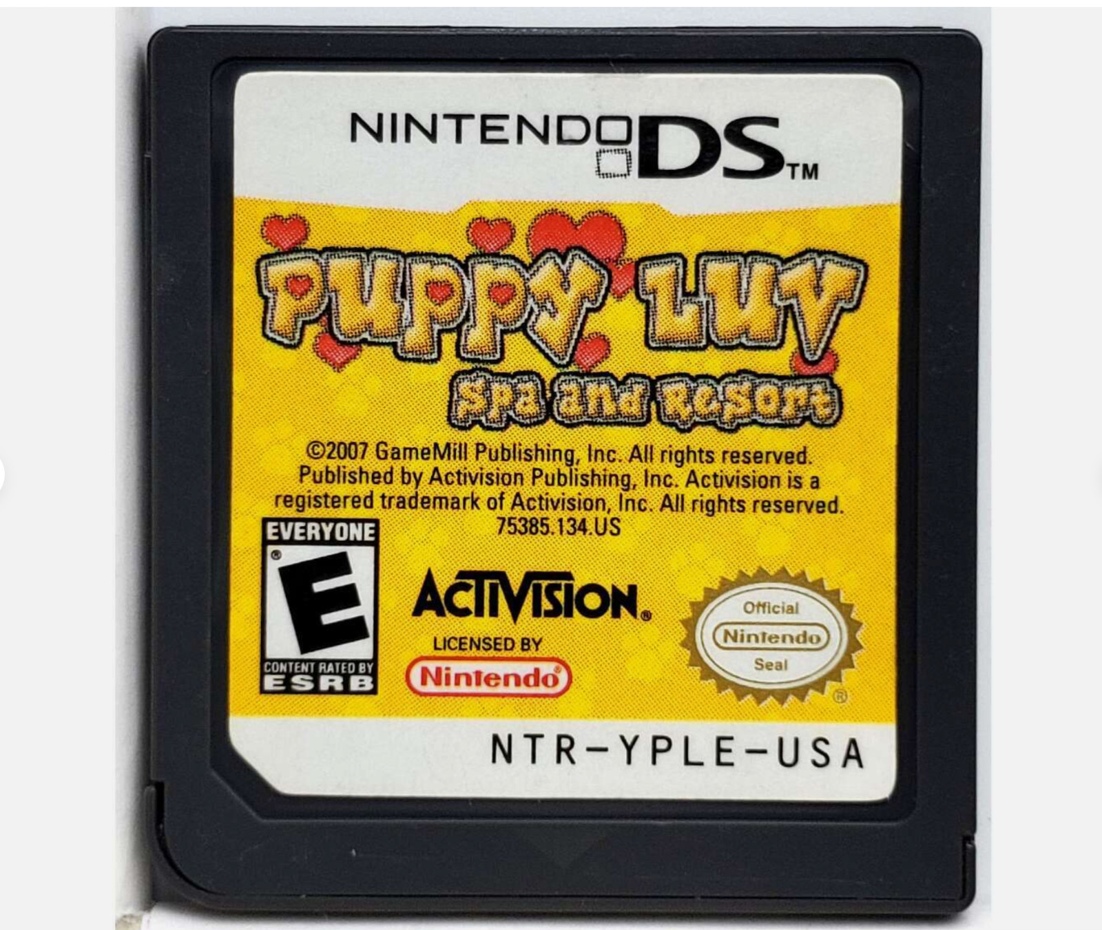 Puppy Luv Spa Resort Nintendo DS Pet Care Simulation Game Cartridge Authentic