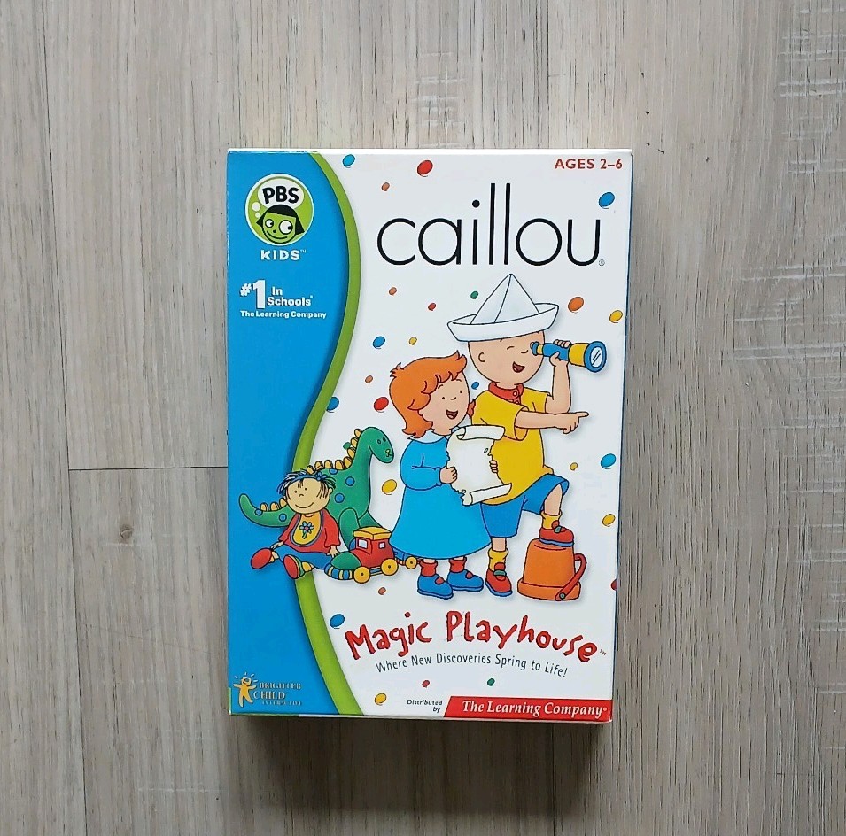 Caillou Magic Playhouse – PBS kids – Windows/Mac CD-ROM – New Sealed Retail Box