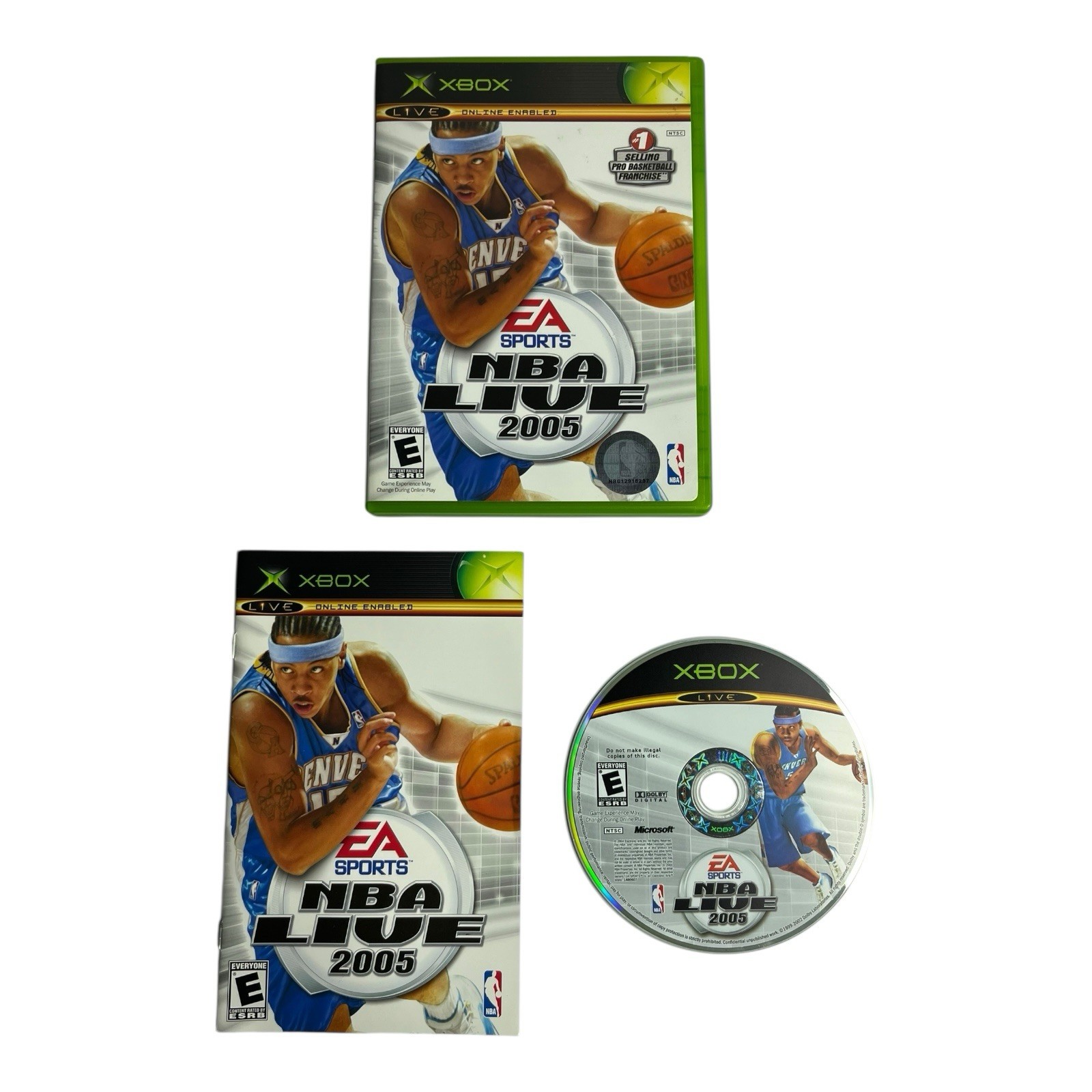 Microsoft Xbox Original OG NBA 2K6 Live 07 05 Basketball Video Game Complete