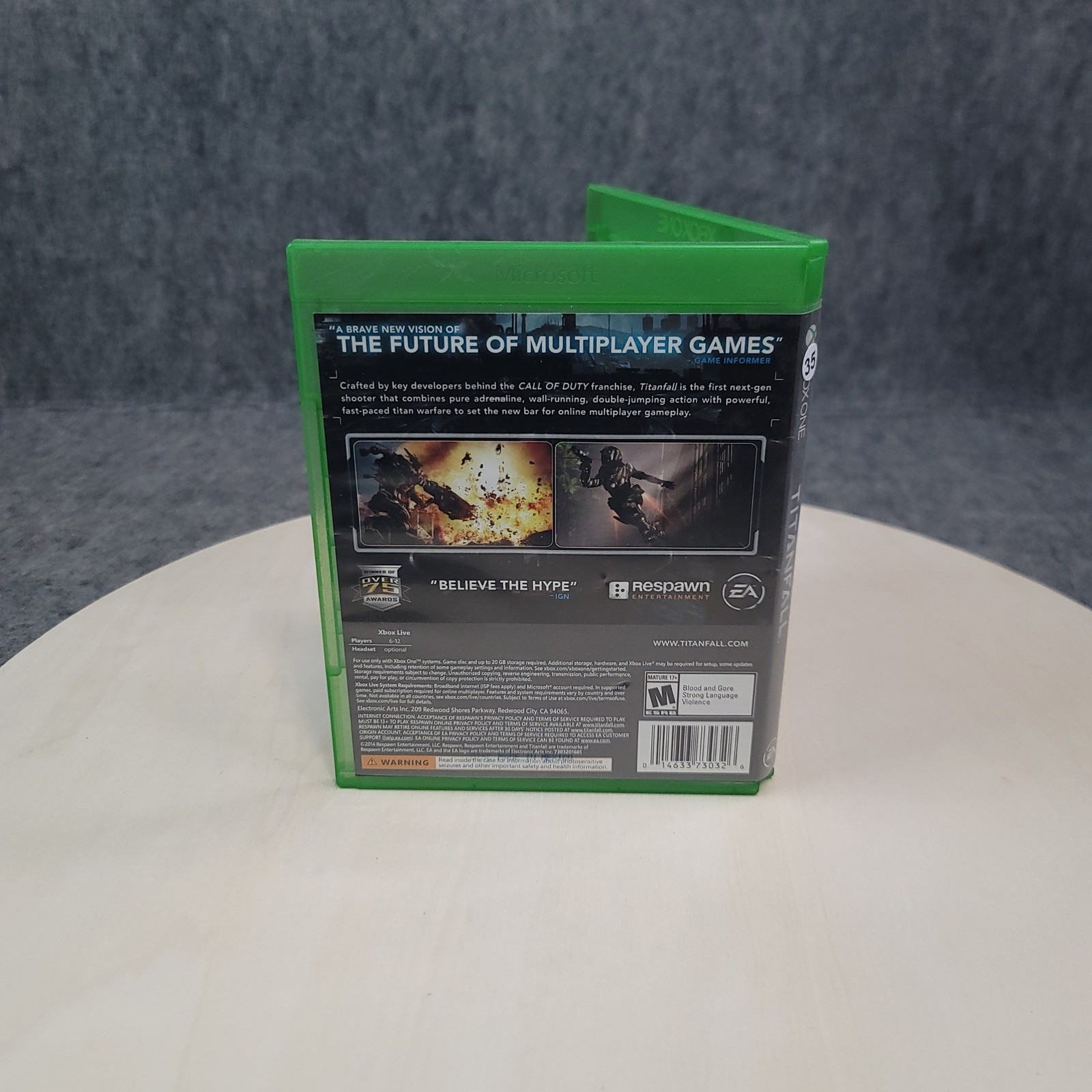 Xbox One Titanfall Standard Edition NTSC Physical Disc Case