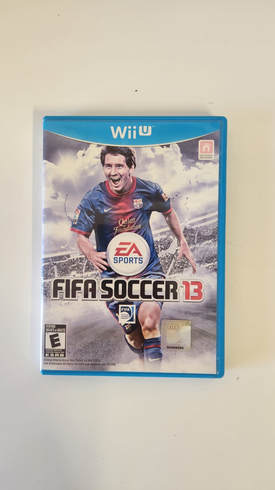 *NICE* Nintendo Wii U EA Sports Fifa 13 Game Complete CIB 2012 Messi *USED*