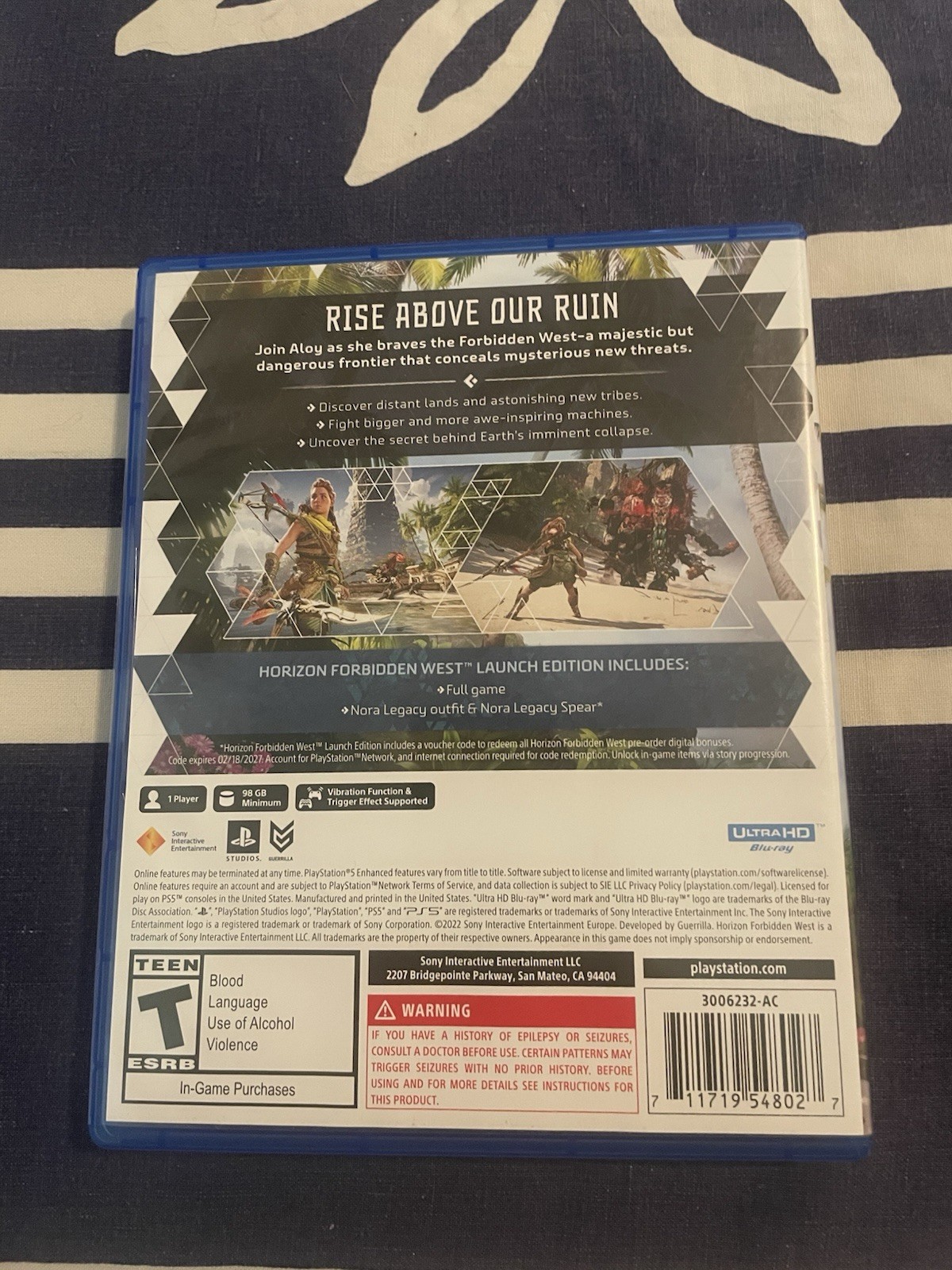Horizon Forbidden West Launch Edition PS5 Game Disc w/ Case