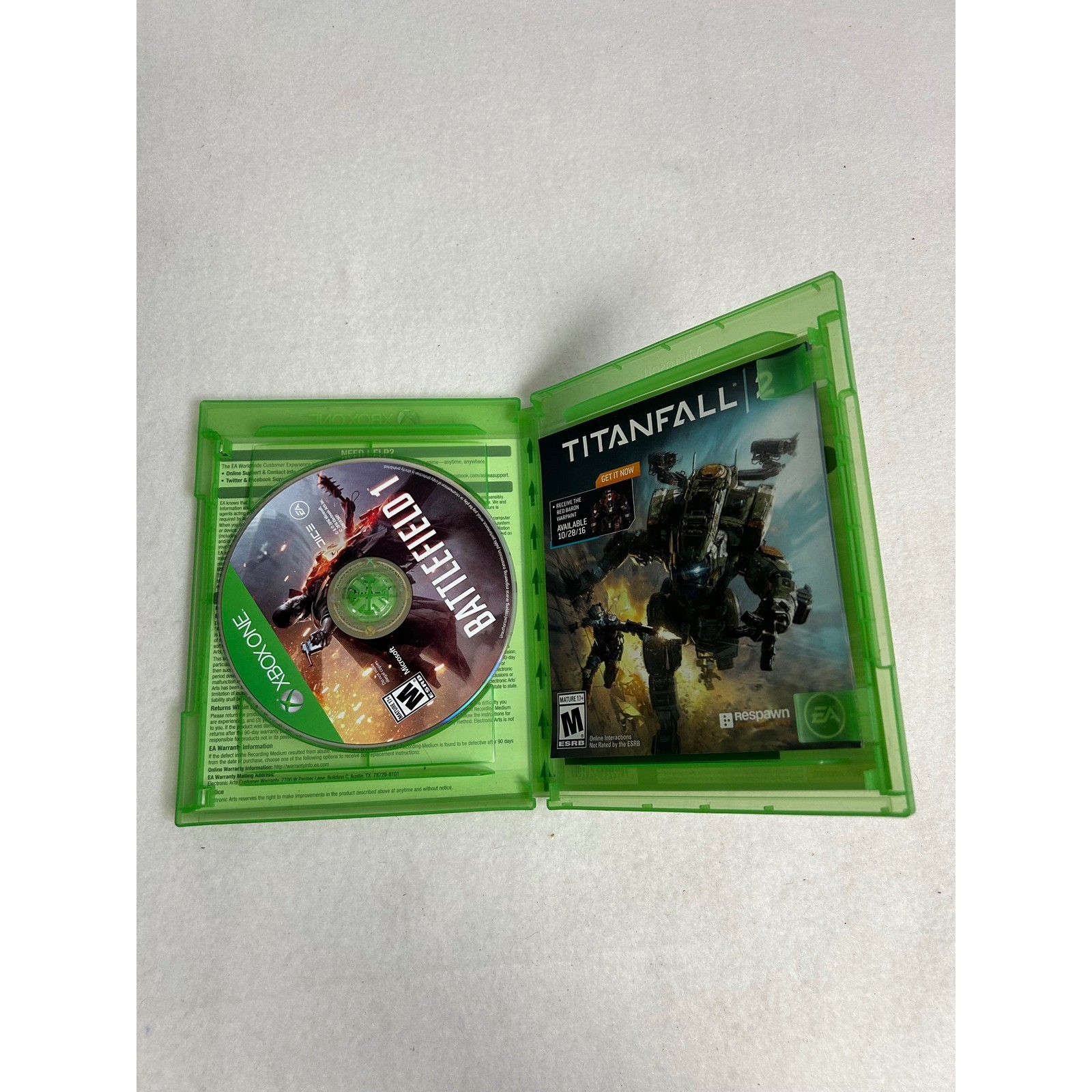 WWI FPS Battlefield 1 Xbox One Green Physical Disc Action Shooter Game