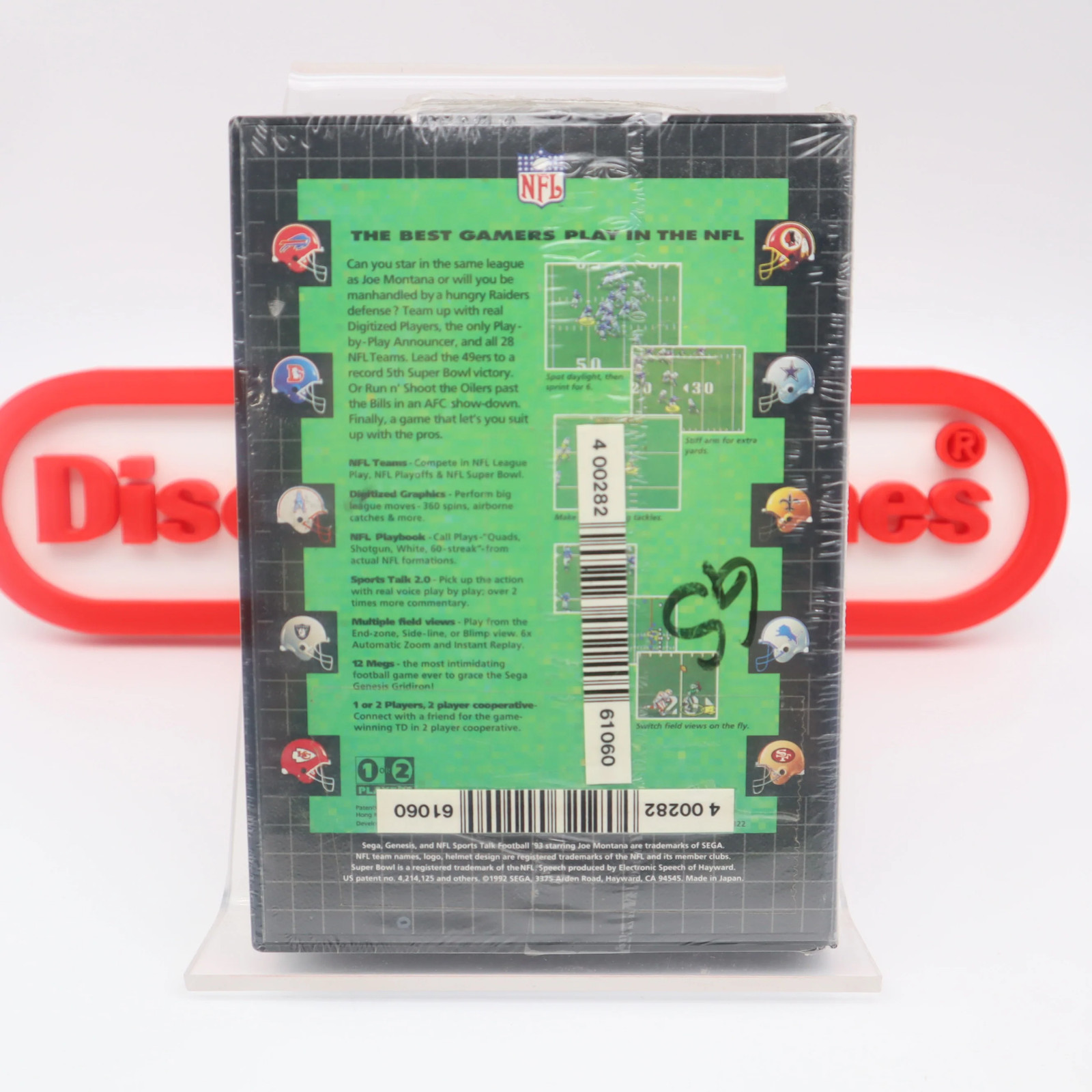 Sega Genesis SPORTS TALK FOOTBALL ’93 1993 STARRING JOE MONTANA – NEW & Sealed!