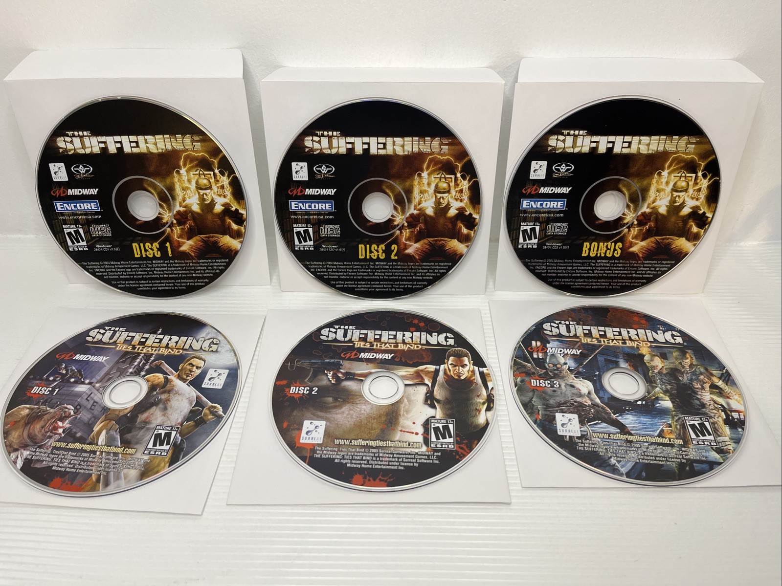 The Suffering & Ties That Bind PC – Bonus – RARE Mature Adult Horror WINDOWS EUC