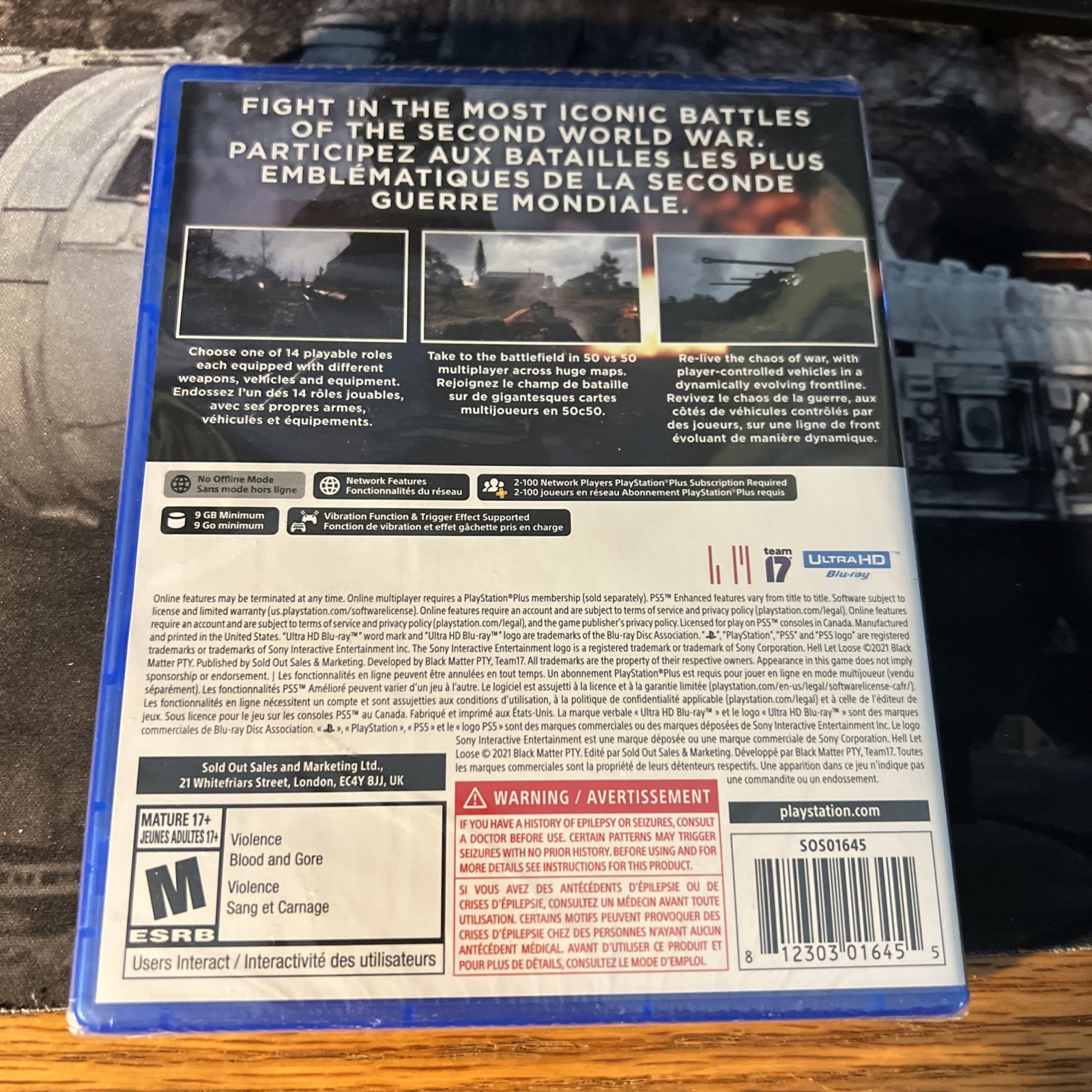Hell Let Loose – PlayStation 5 – New – SEALED
