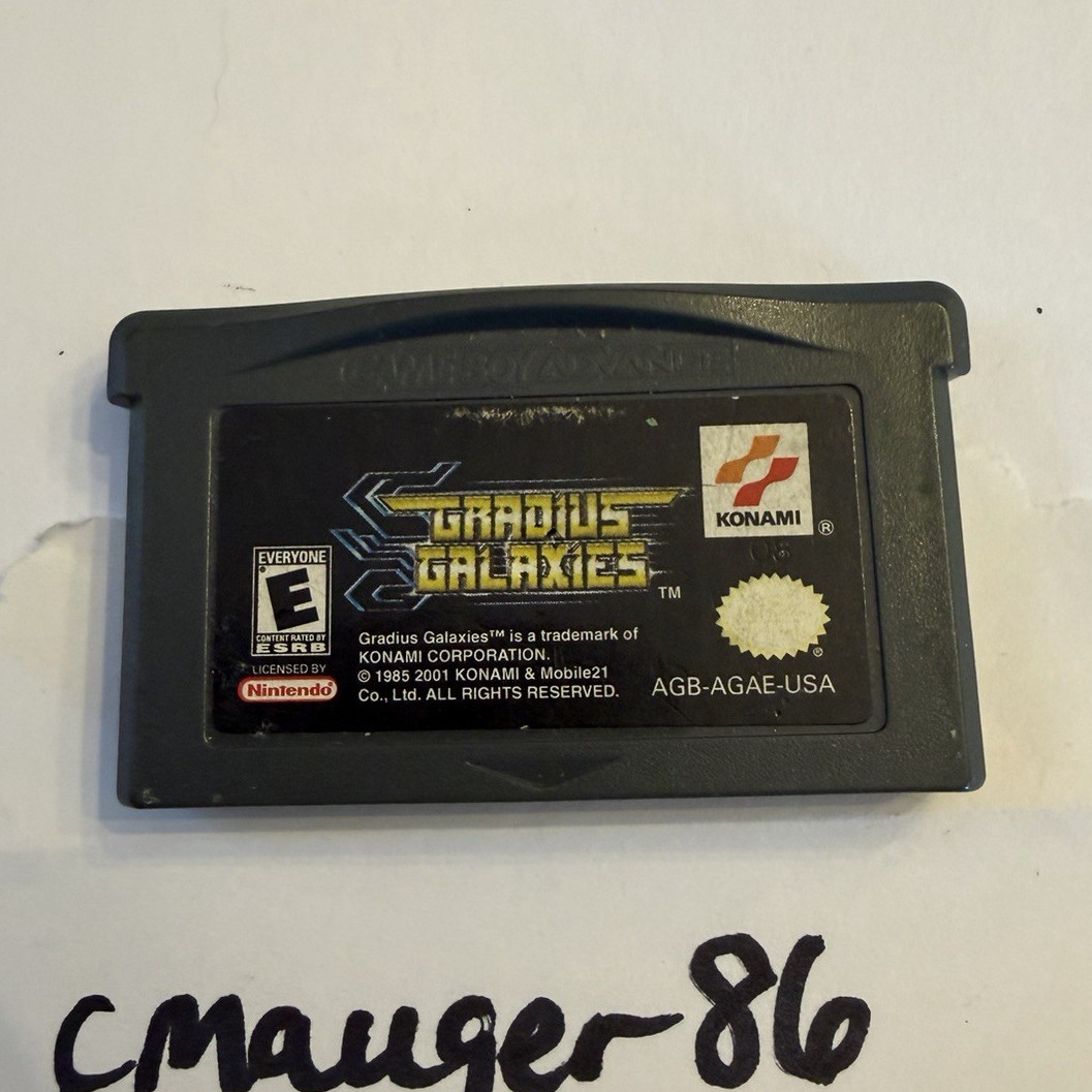 Gradius Galaxies Nintendo Game Boy Advance NTSC-U/C E-Everyone Cart Only