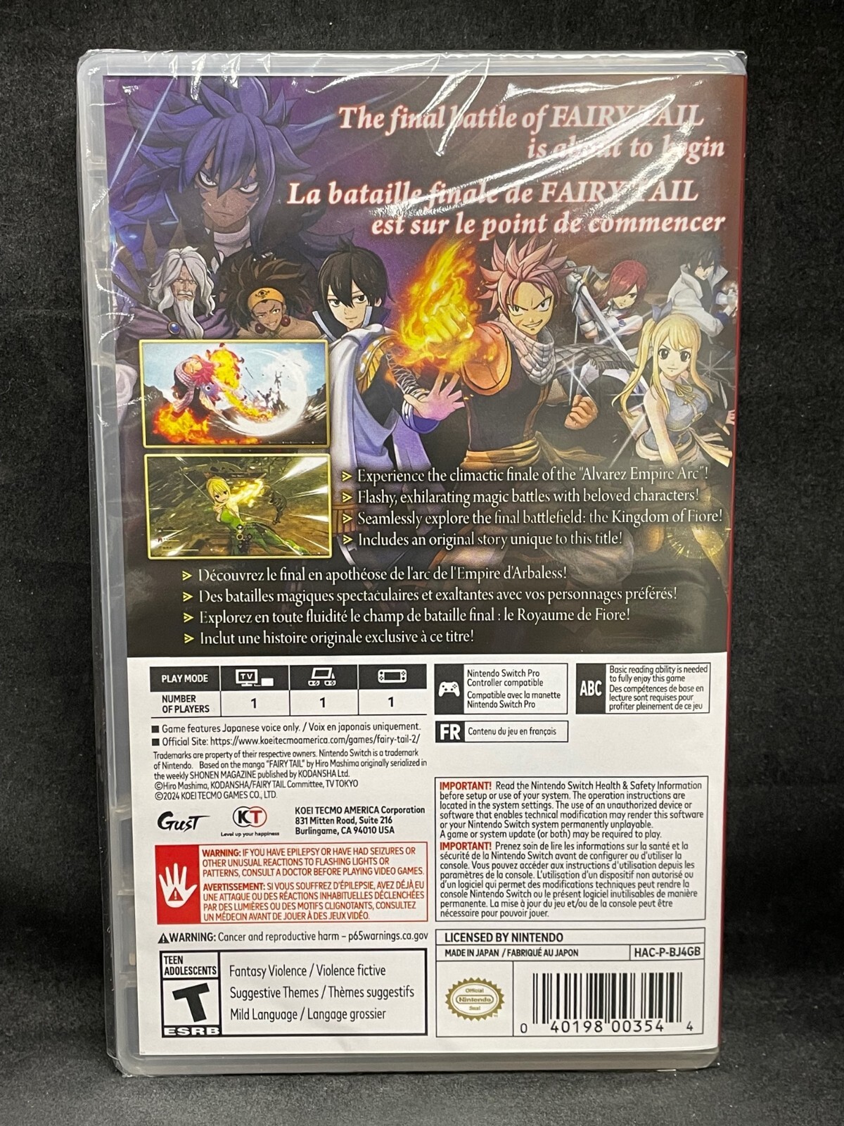 Fairy Tail 2 (Nintendo Switch) NEW