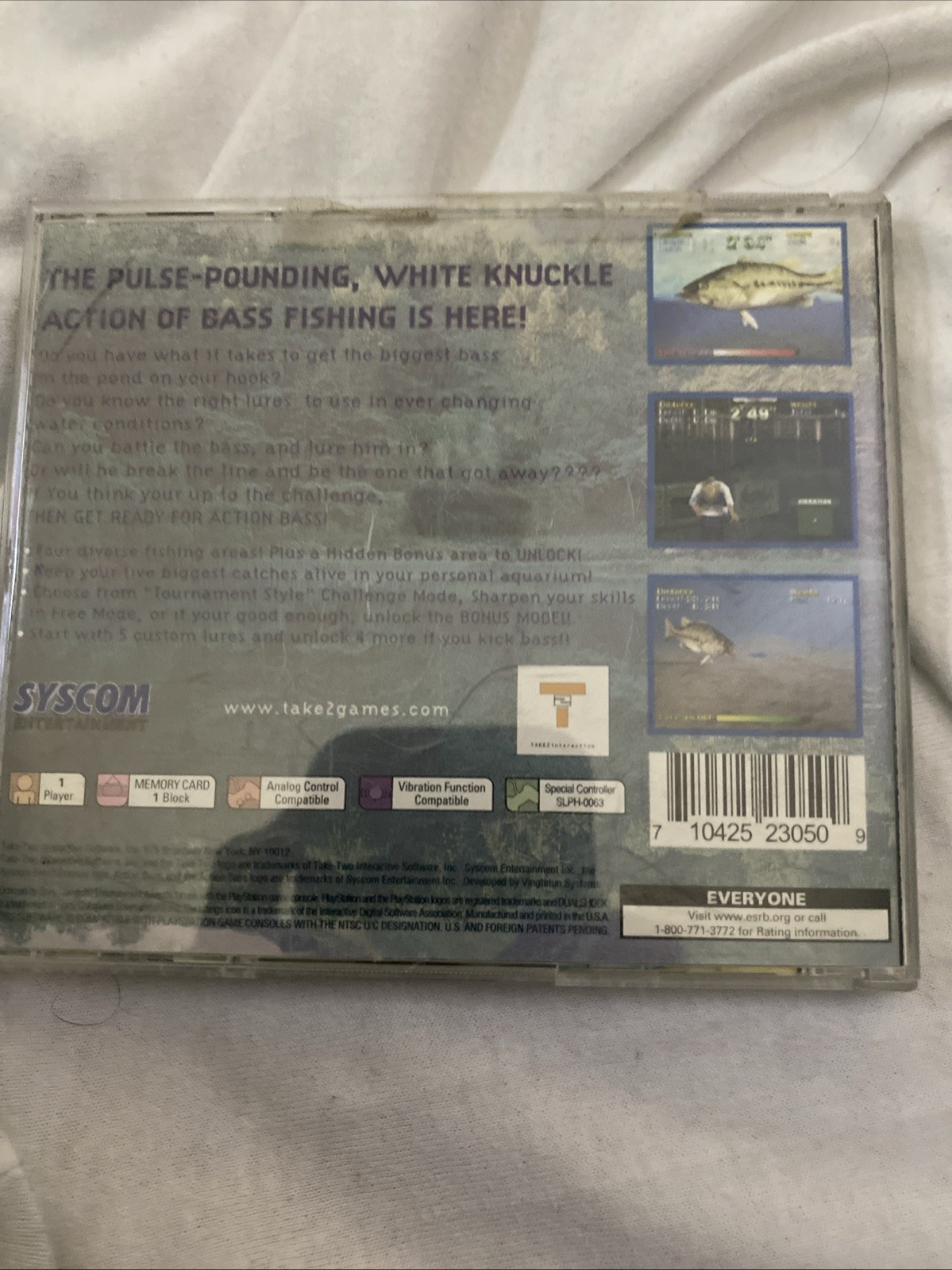 Action Bass PS1 PlayStation 1 Complete Free Shipping