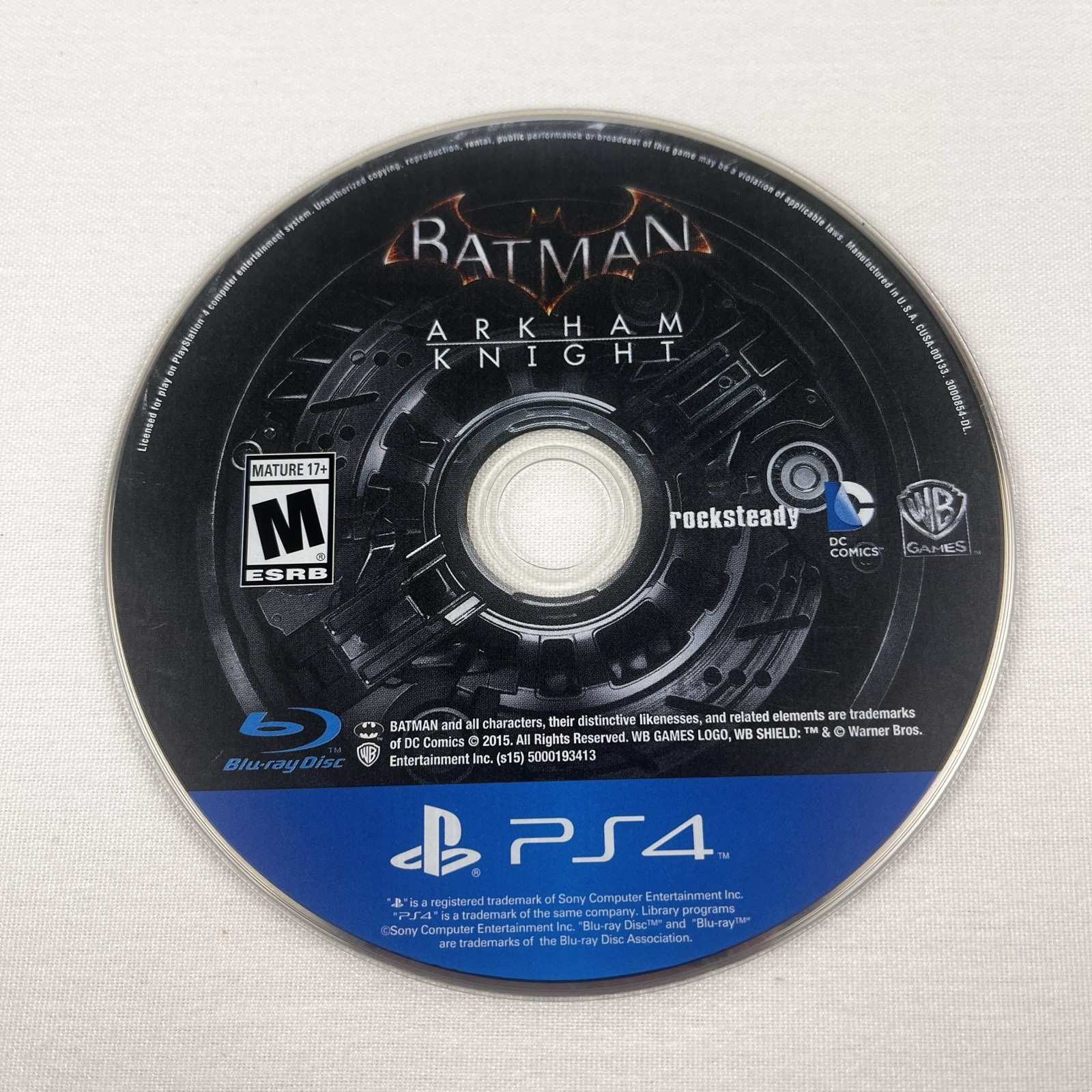 Batman: Arkham Knight (Sony PlayStation 4, 2015) Tested CIB Complete Video Game