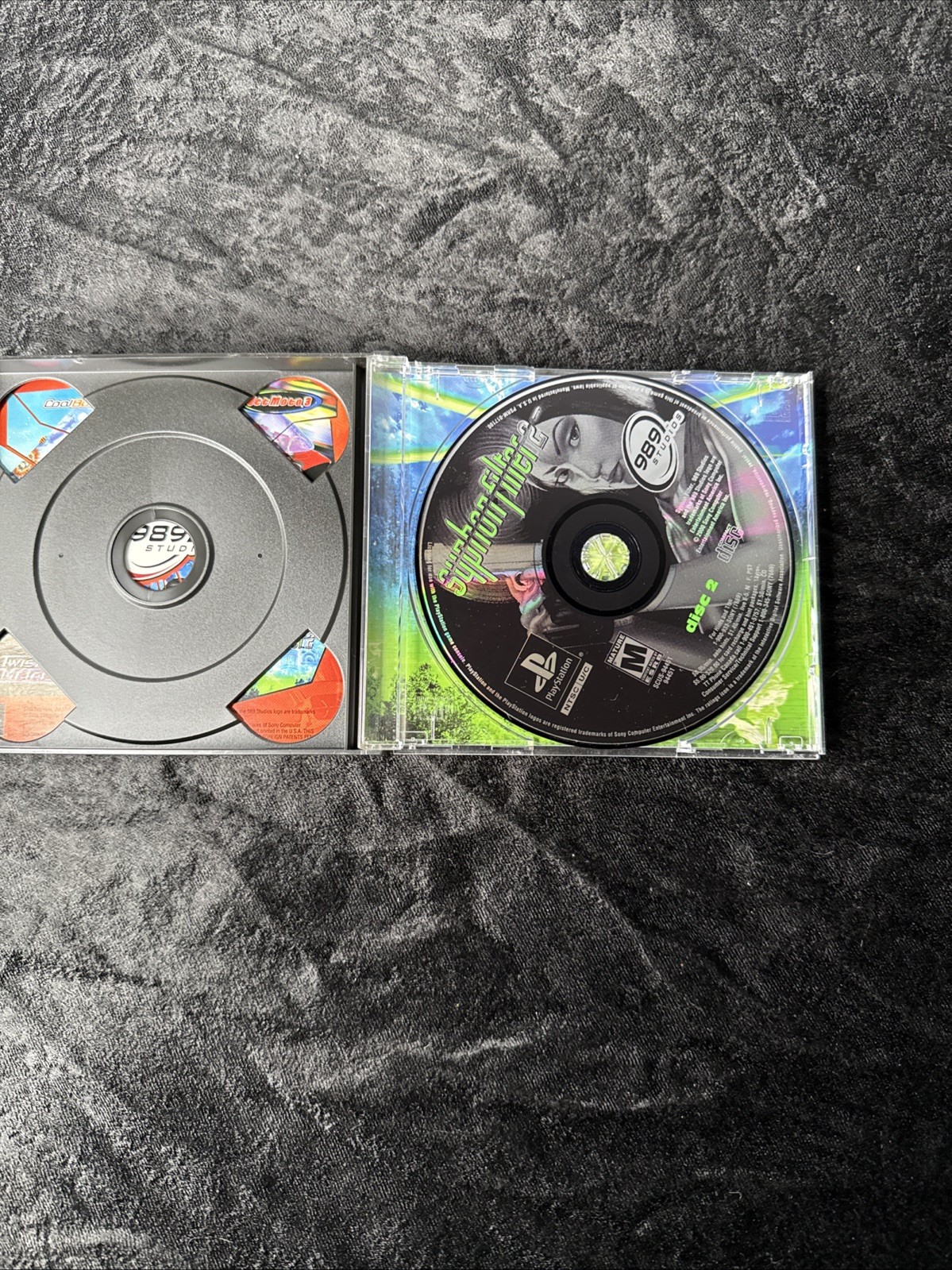 Syphon Filter 1 & 2 PS1 Bundle + Survival Kit Inserts Manual Phone Card